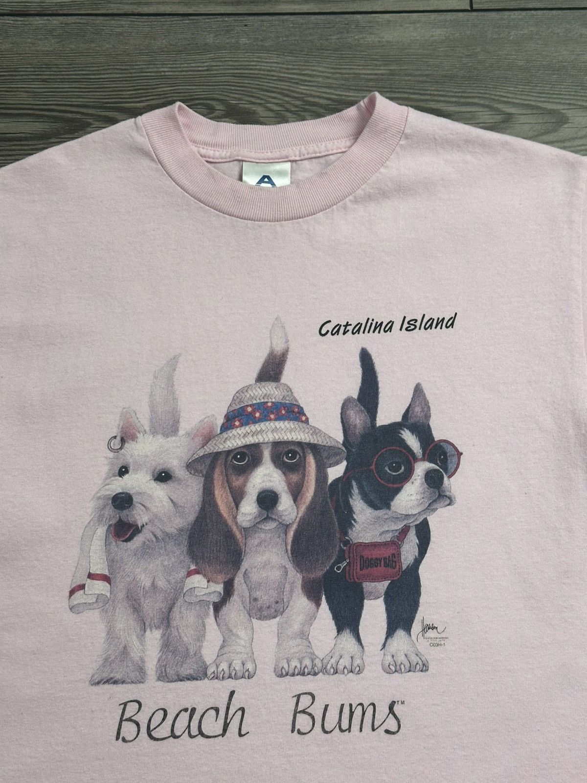 Vintage Vintage Y2K Funny Beach Bums Dog T Shirt Size US S / EU 44-46 / 1 - 3 Thumbnail
