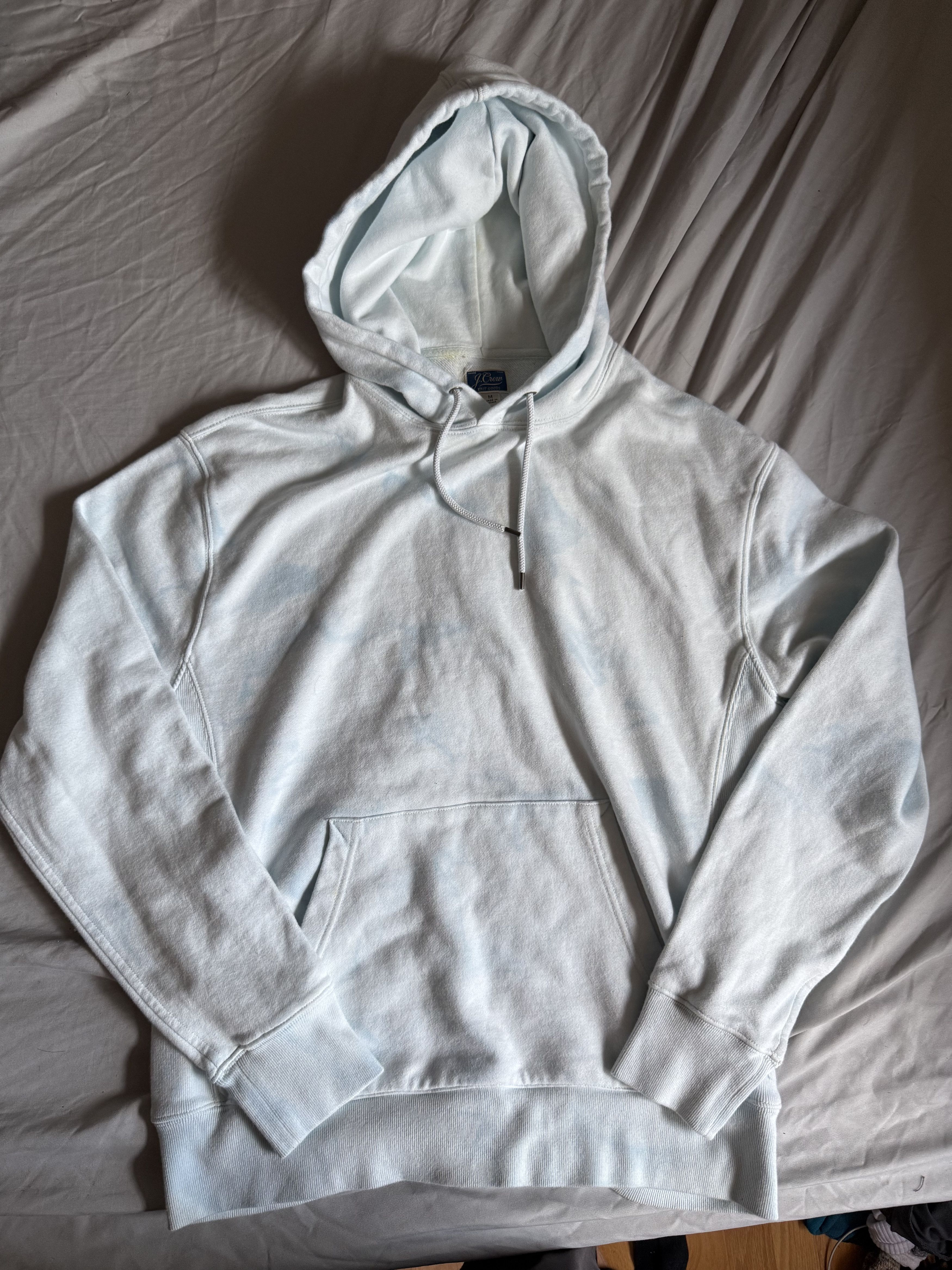 J.Crew J. Crew french terry garment dyed hoodie medium cloud $128 Size US M / EU 48-50 / 2 - 2 Thumbnail