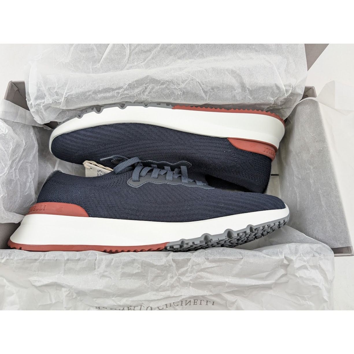 Brunello Cucinelli o1rshd1 Low-Top Sneakers in Navy Size US 12 / EU 45 - 20 Thumbnail
