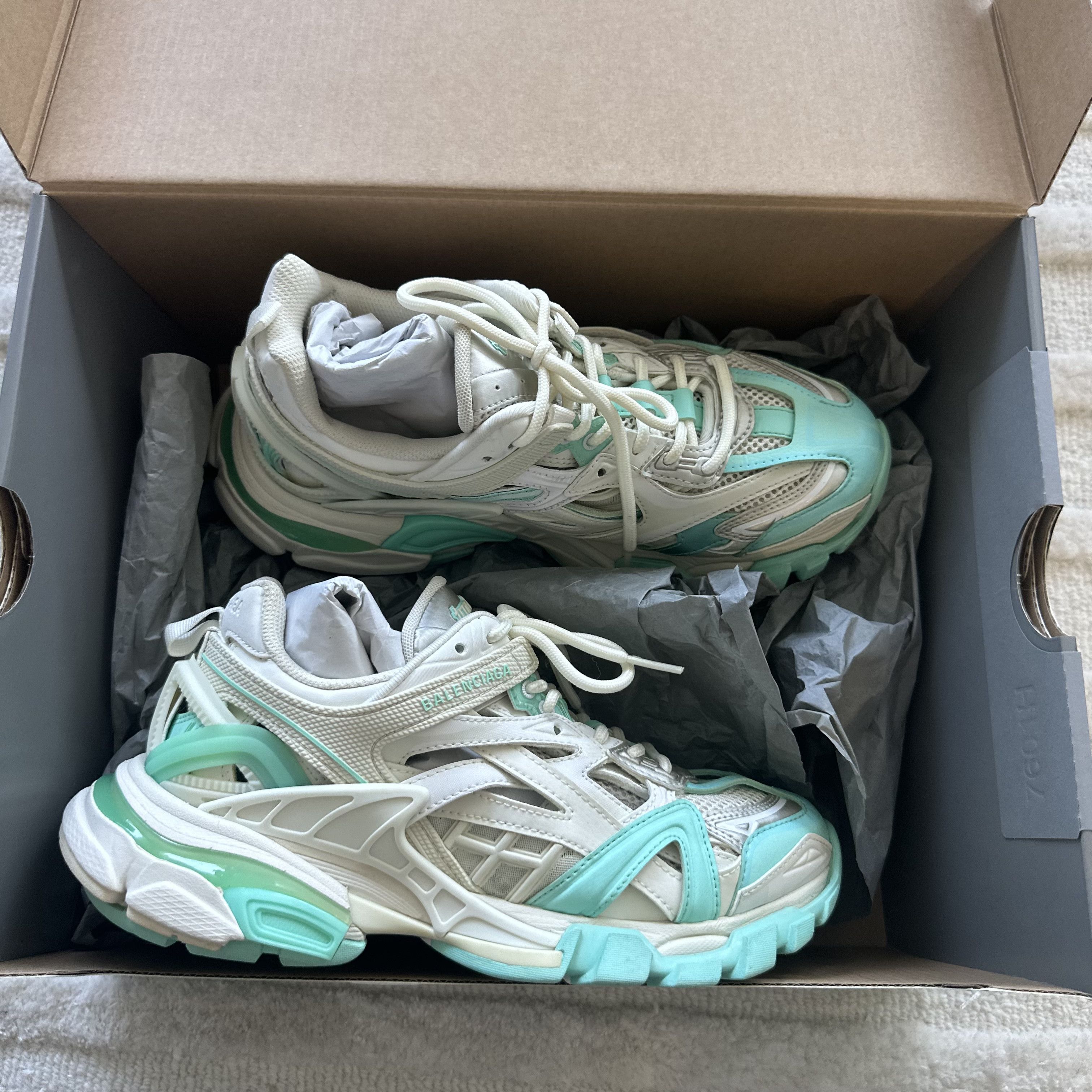 Balenciaga Balenciaga Track.2 Mint Sneakers Size US 7 / IT 37 - 1 Thumbnail