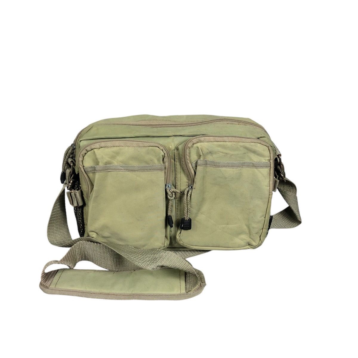 Japanese Brand 📌Vintage Sling Bag Double Stripe Pocket Unknown Brand Size ONE SIZE - 1 Thumbnail