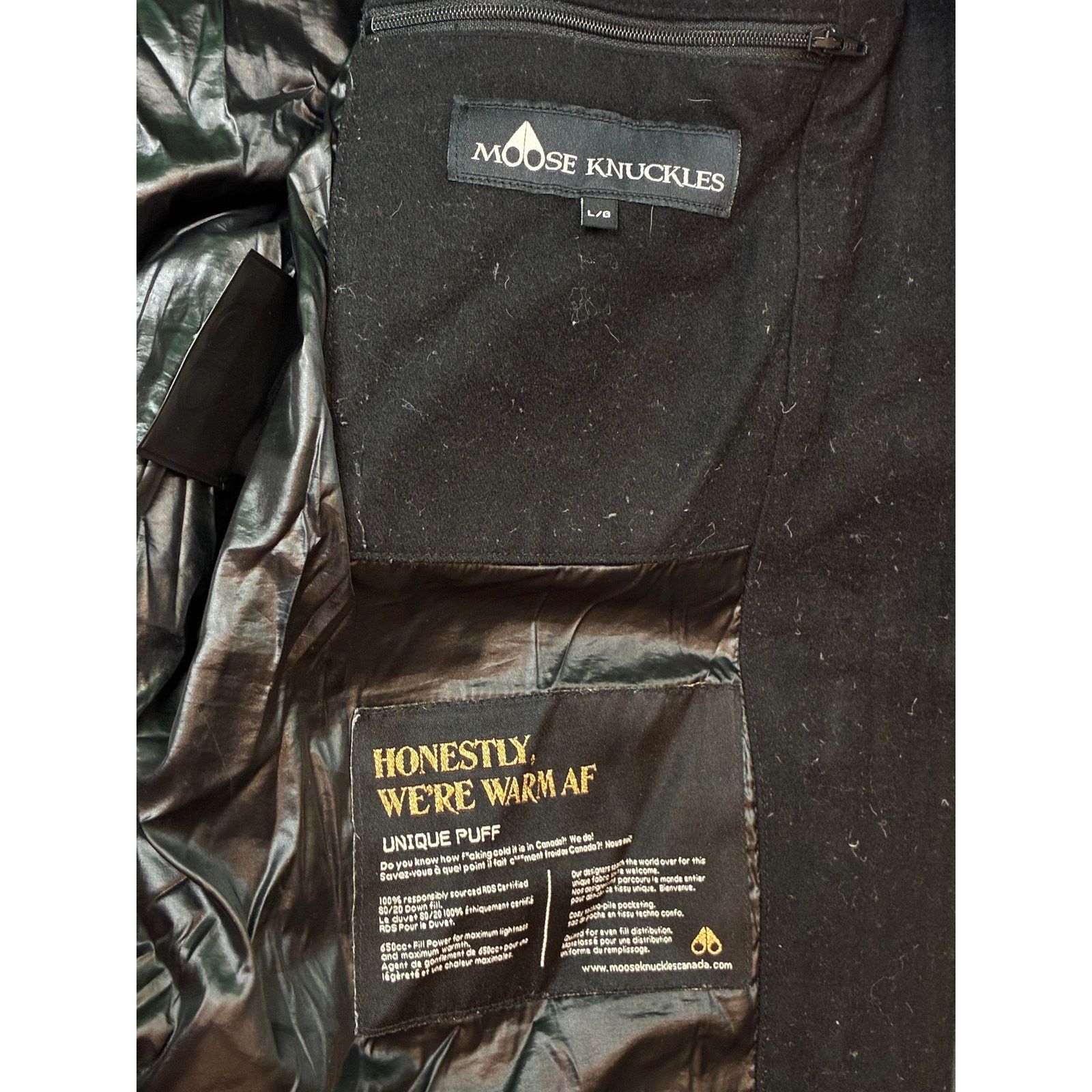 Moose Knuckles Moose Knuckles Two Tone Black Parka Jacket Size L / US 10 / IT 46 - 2 Thumbnail