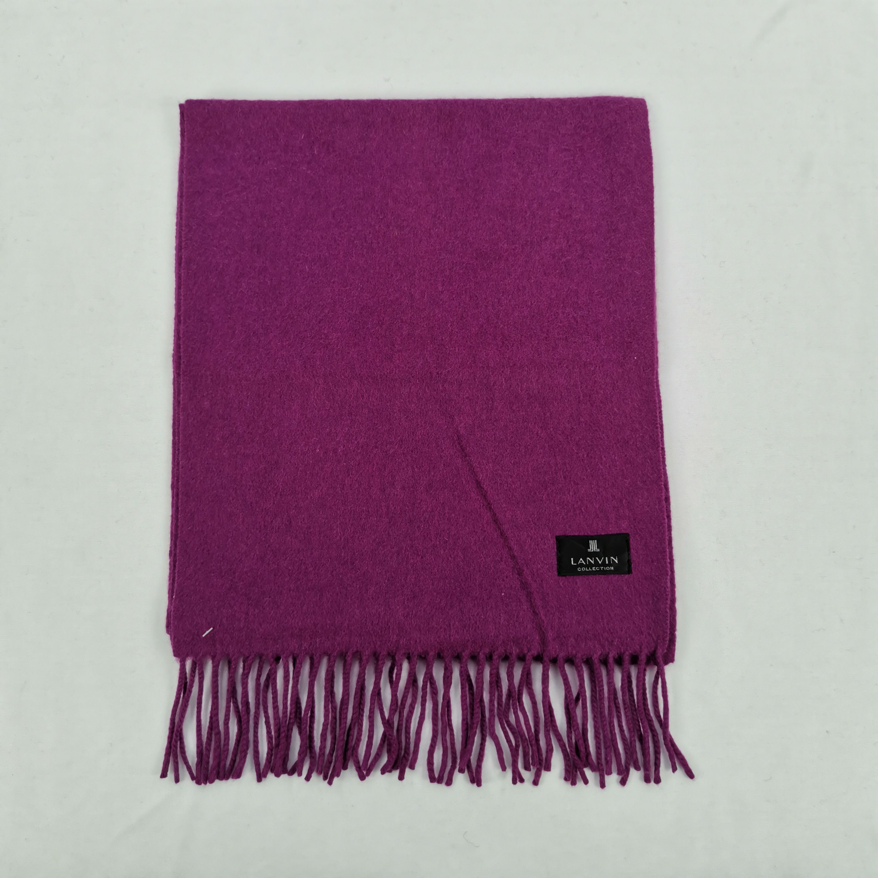 Lanvin Vintage Lanvin Scarf Muffler Wool Cashmere Scarves Size ONE SIZE - 2 Thumbnail