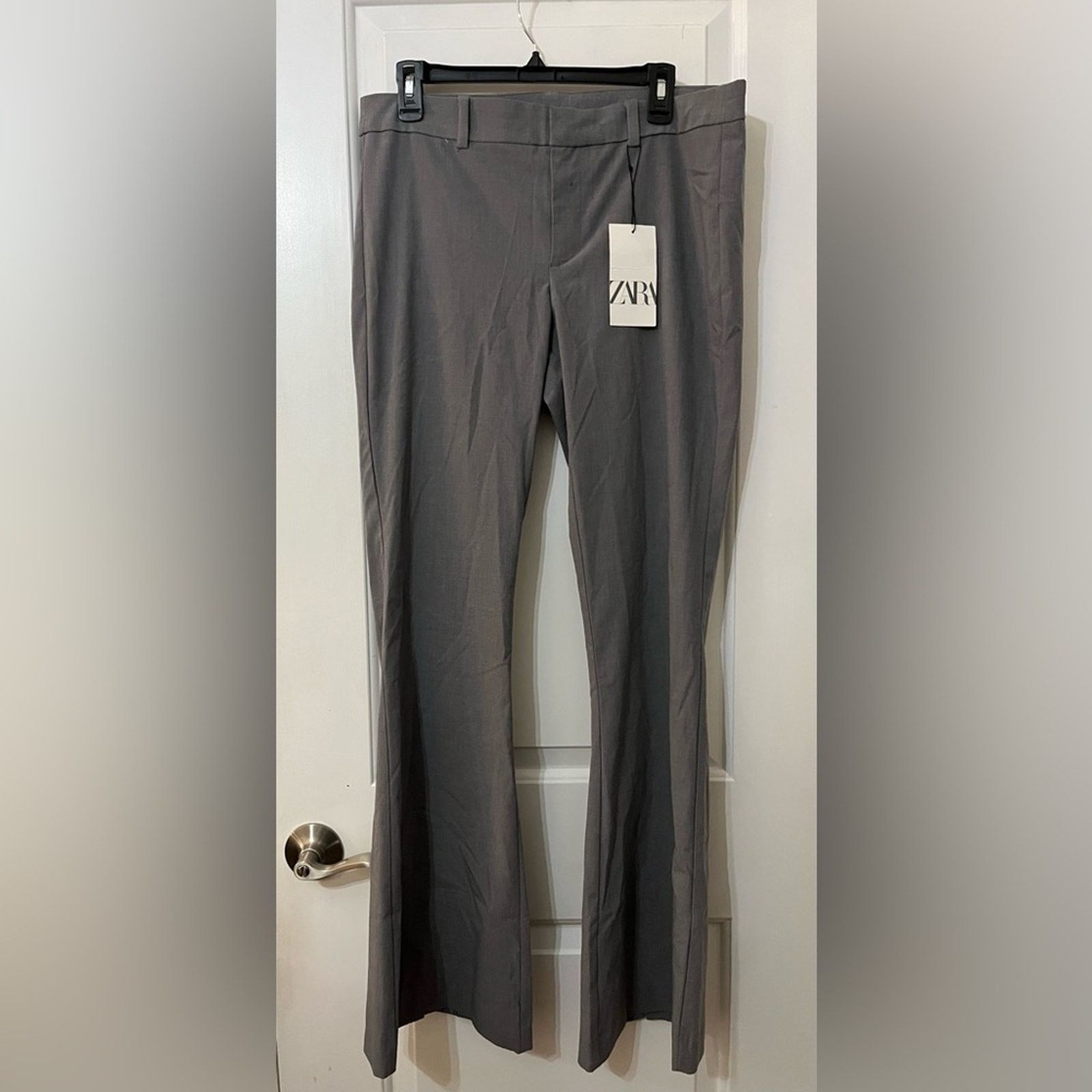 Zara Nwt- Zara-Flared Trouser Pants- L Size 32" / US 10 / IT 46 - 3 Thumbnail