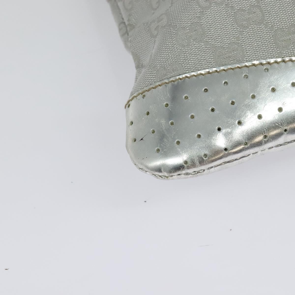 Gucci GUCCI GG Canvas Shoulder Bag Silver Size ONE SIZE - 12 Thumbnail