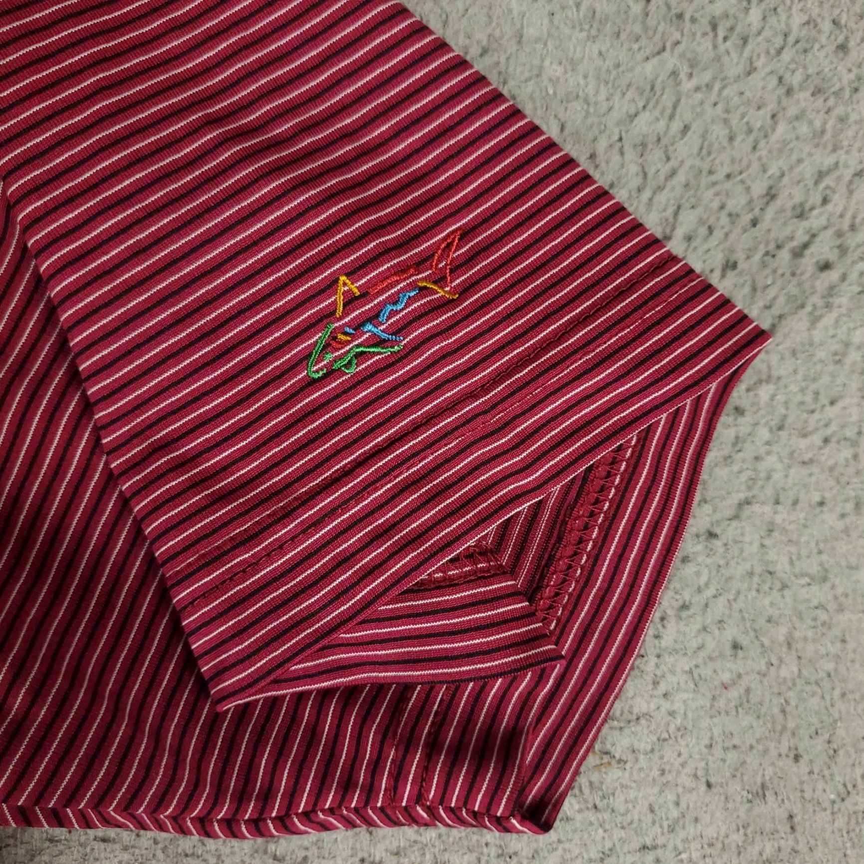 Vintage Greg Norman Polo Shirt Mens XL Red Striped Shark Golf Casual Short Sleeve Polo-shirt Size US XL / EU 56 / 4 - 3 Thumbnail