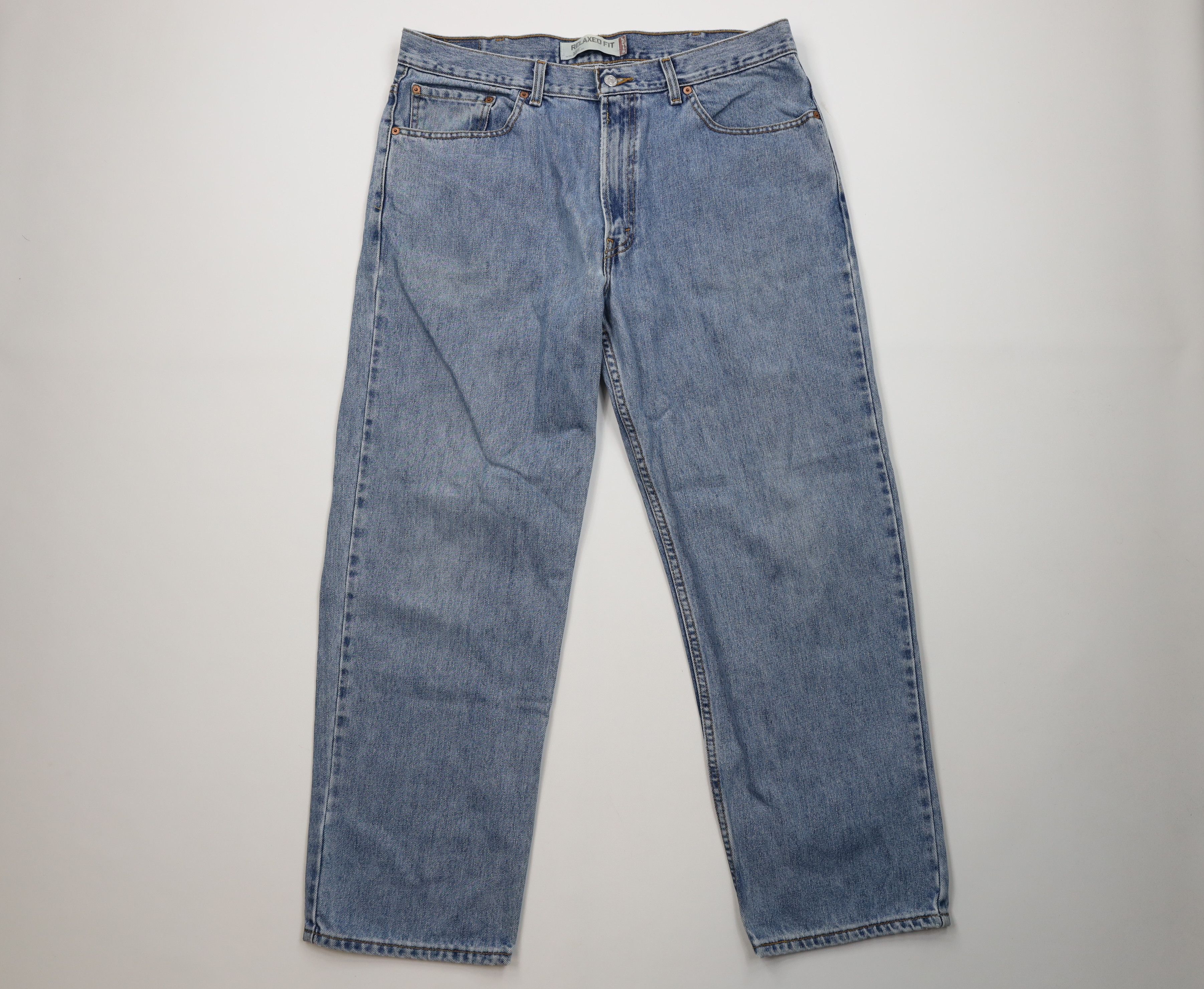Levi's Vintage Y2K Levis 550 Relaxed Fit Denim Jeans Blue Cotton Size US 38 / EU 54 - 1 Thumbnail