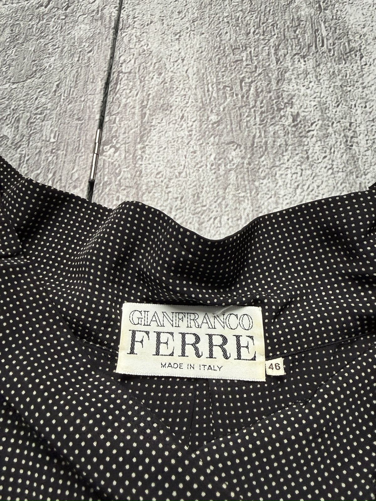 Gianfranco Ferre Rare 80s Gianfranco Ferre Dei Mattioli Silk Polka Dot Blouse Size L / US 10 / IT 46 - 11 Thumbnail