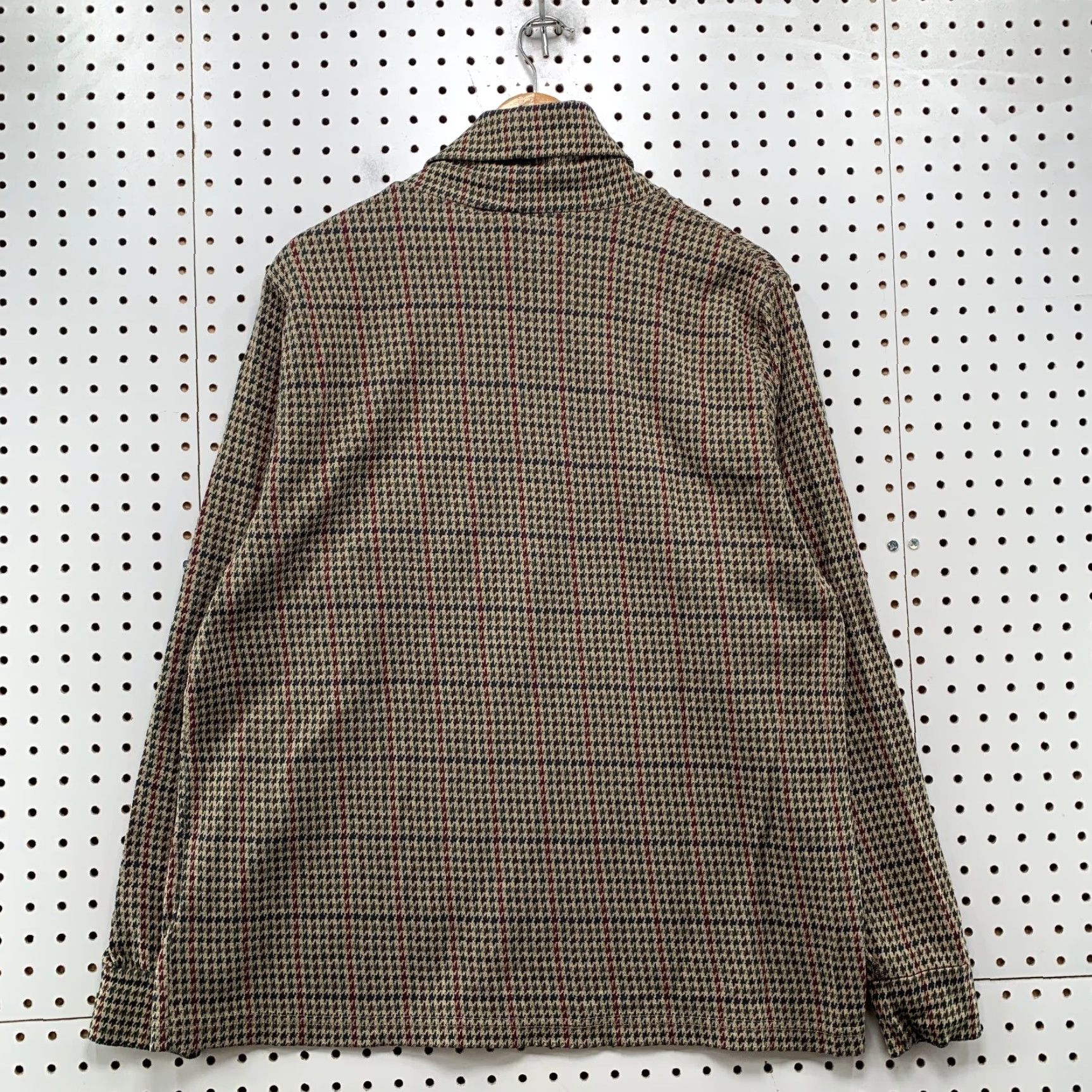 Lands' End VINTAGE Lands' End Sweater Womens XL Brown Herringbone Turtleneck Made USA Size XL / US 12-14 / IT 48-50 - 2 Thumbnail
