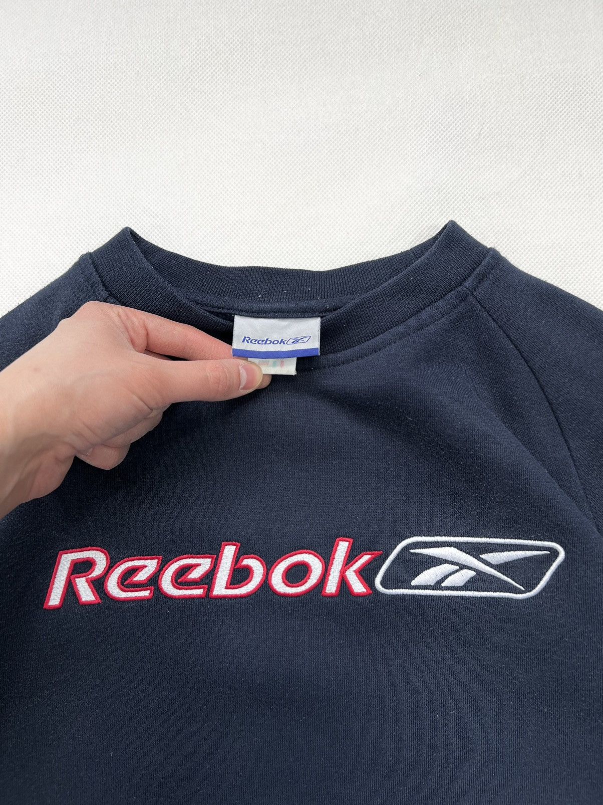 Reebok × Vintage Sweatshirt Reebok Spellout Big Logo Vintage 90’s Size US M / EU 48-50 / 2 - 2 Thumbnail
