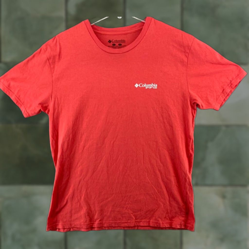 Vintage Columbia PFG Mens TShirt Large Red USA Outdoor Shirt Size US L / EU 52-54 / 3 - 1 Thumbnail