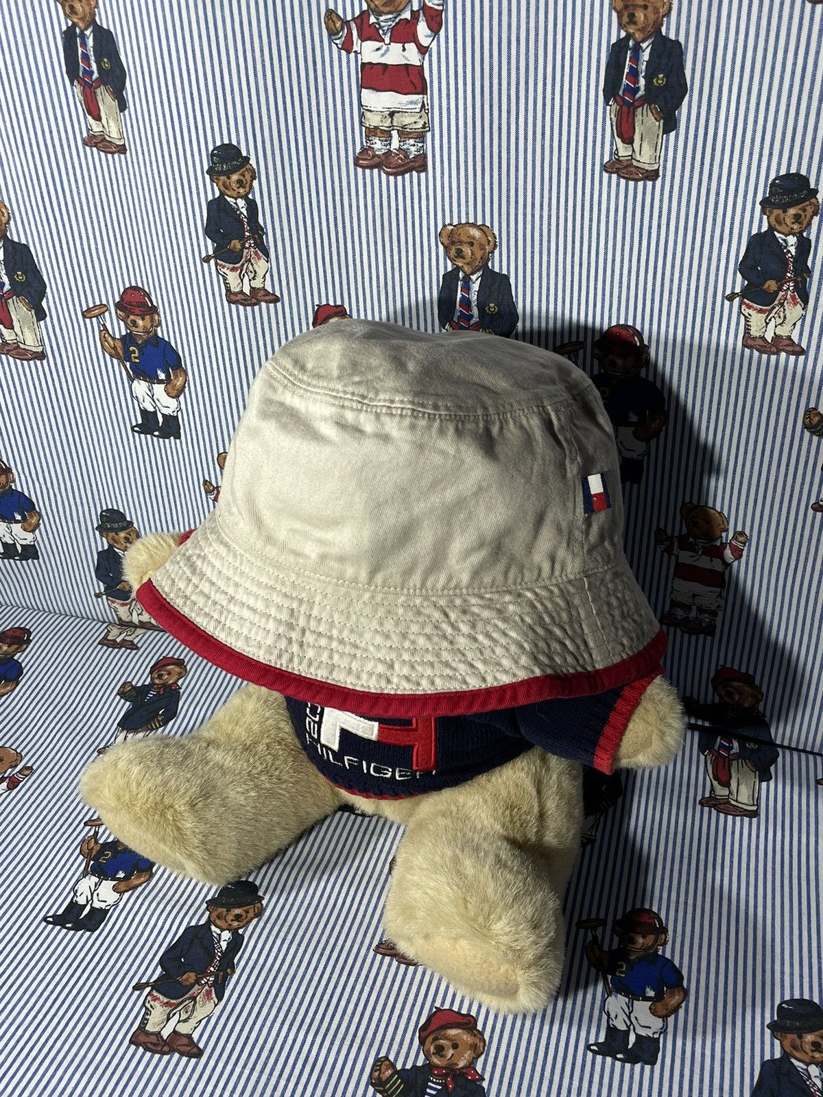 Tommy Hilfiger × Vintage Bucket Tommy Hilfiger Reversible OG Vintage 90’s Size ONE SIZE - 8 Thumbnail