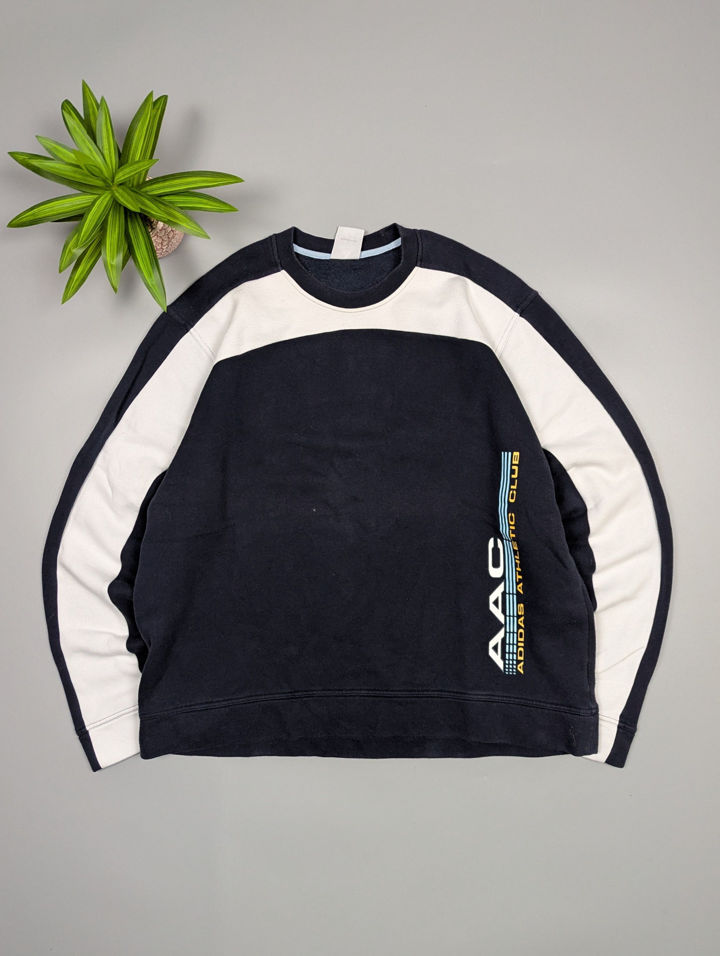 Adidas VTG Adidas Athletic Club AAC Big Logo Sweatshirt Y2K Mens XL Size US XL / EU 56 / 4 - 1 Thumbnail