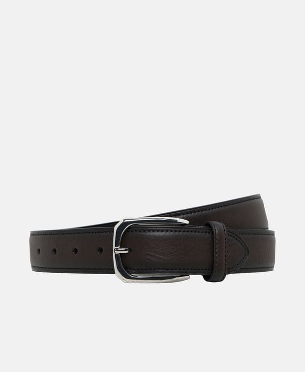 Canali Leather belt Size 46 - 1 Thumbnail