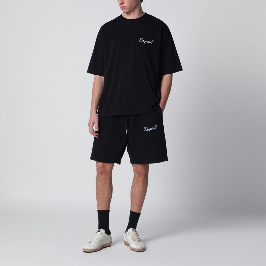 Dsquared2 o1d2blof0226 Cotton Shorts in Black Size US 36 / EU 52 - 2 Thumbnail