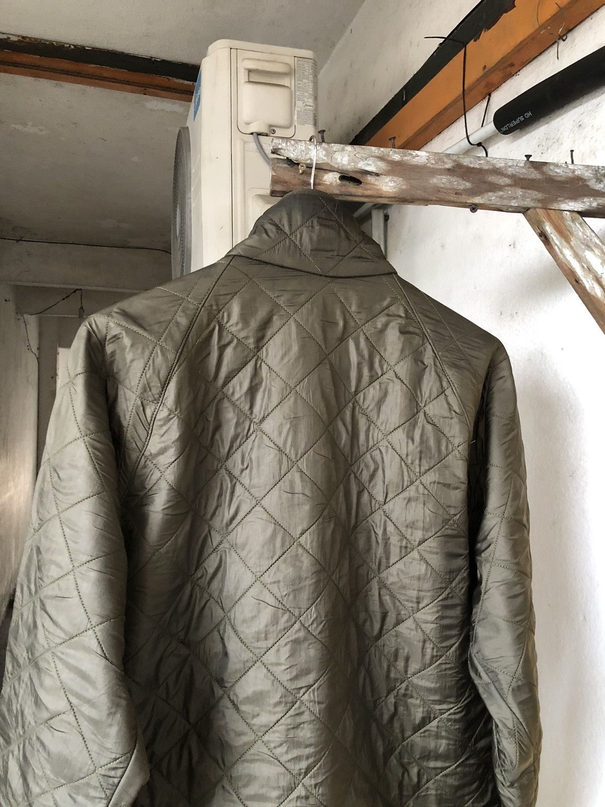 Barbour Vintage Barbour Polar Quilt Zipper Jacket Army Green Size US M / EU 48-50 / 2 - 10 Thumbnail