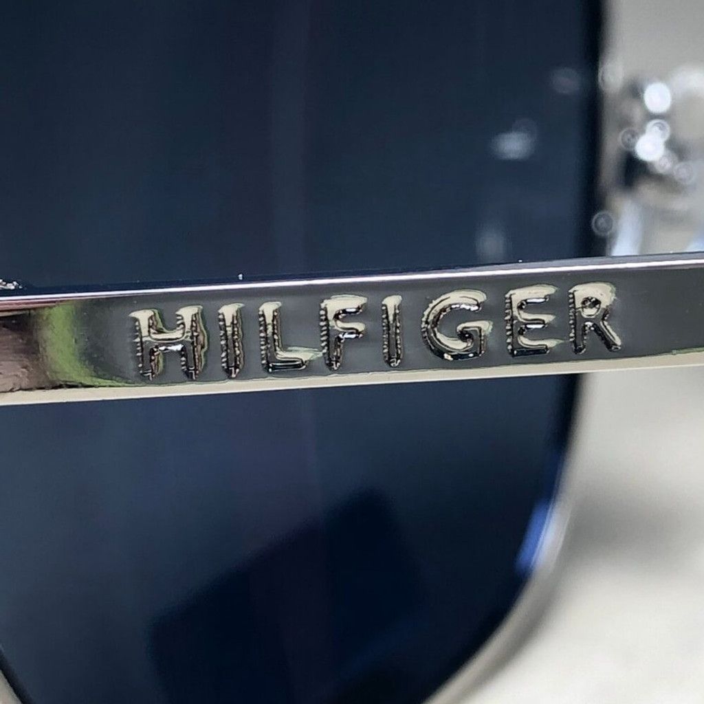 Tommy Hilfiger Tommy Hilfiger Silver & Black Aviator Sunglasses Size ONE SIZE - 5 Thumbnail