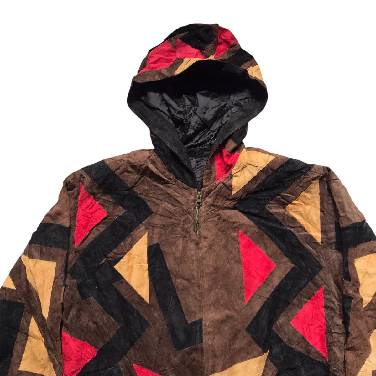 Genuine Leather × If Six Was Nine × Japanese Brand VINTAGE JALECO PATCHWORK GENUINE LEATHER LONG JACKET Size US M / EU 48-50 / 2 - 2 Thumbnail