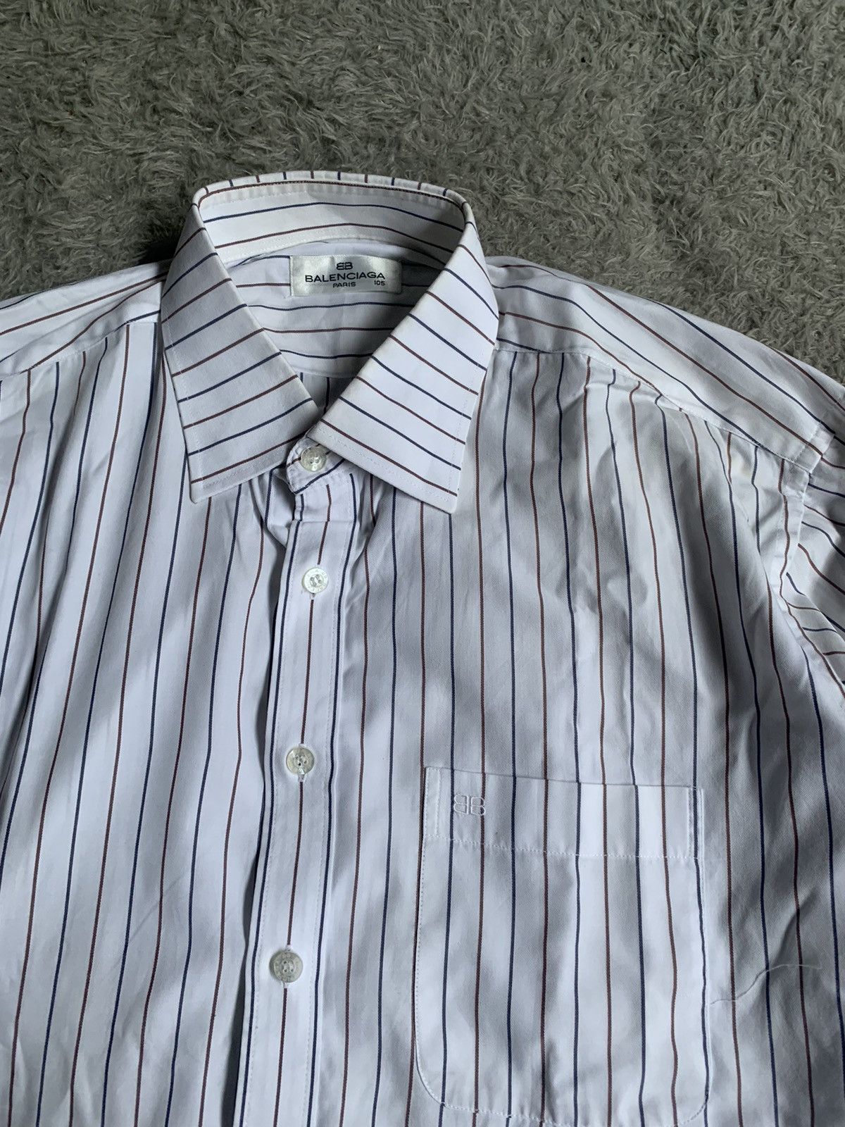 Balenciaga × Vintage Vintage Balenciaga Button Shirt Size US L / EU 52-54 / 3 - 2 Thumbnail