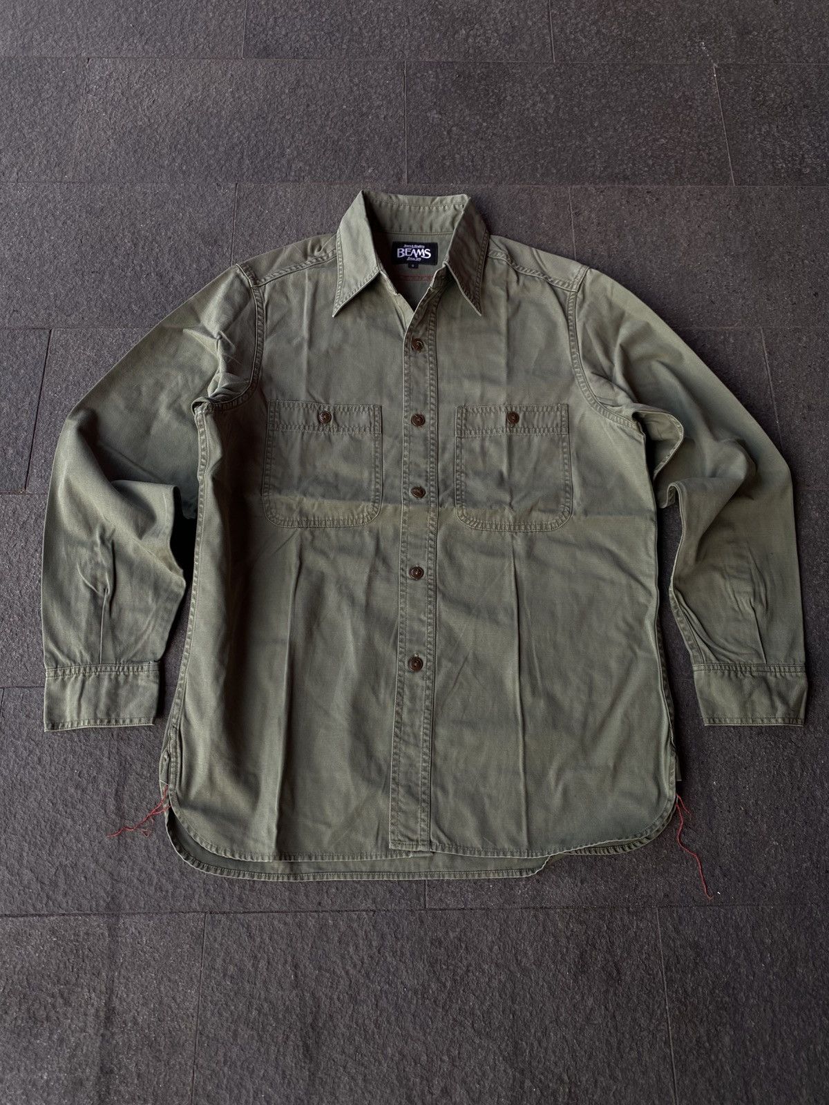 Beams Japan 💸BINDING OFFER💸 BEAMS OG107 SHIRT ARMY Size US M / EU 48-50 / 2 - 1 Thumbnail