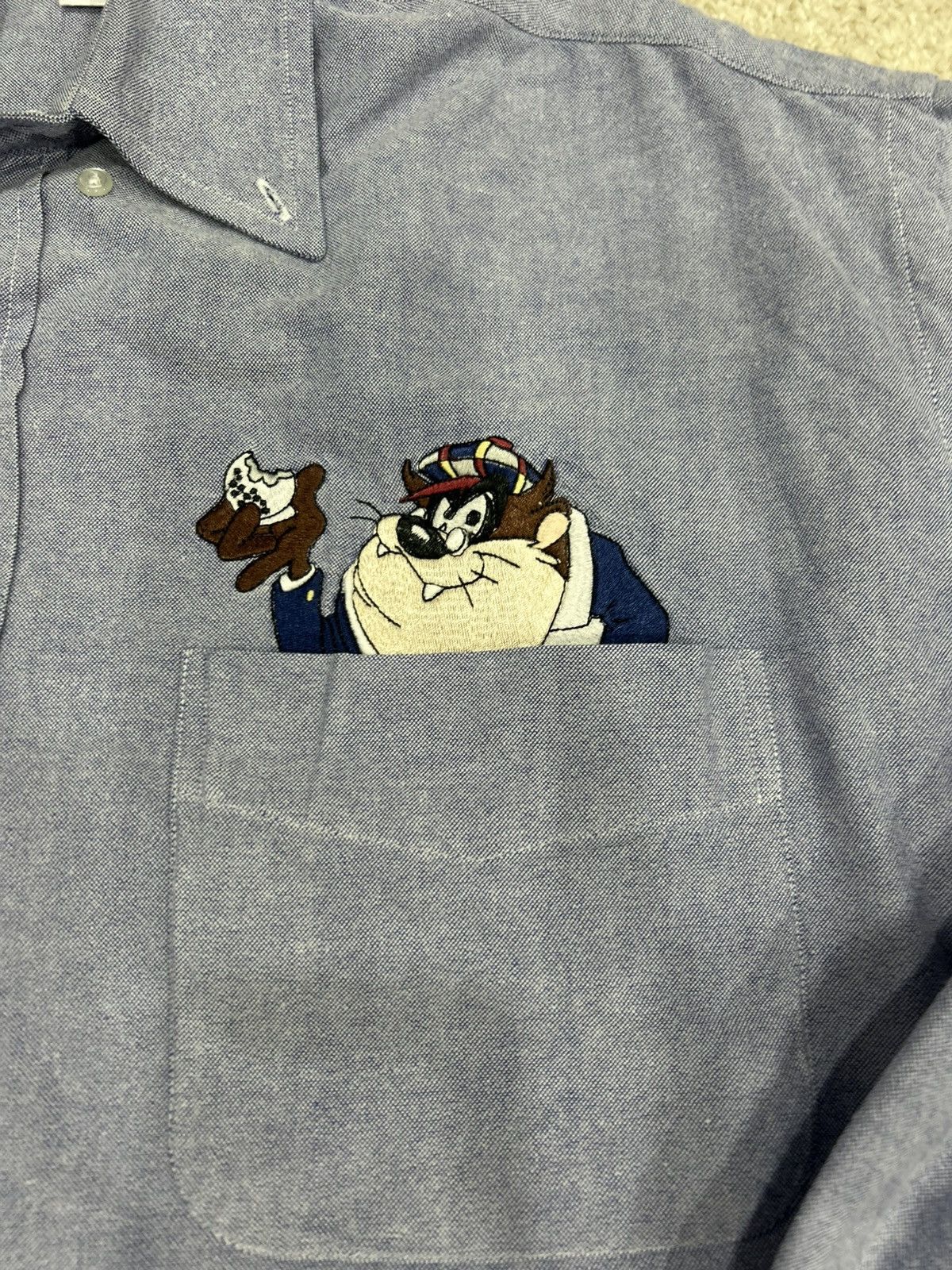 Acme Clothing Looney Tunes Warner Bros bugs Bunny Golf taz button shirt Size US L / EU 52-54 / 3 - 3 Thumbnail