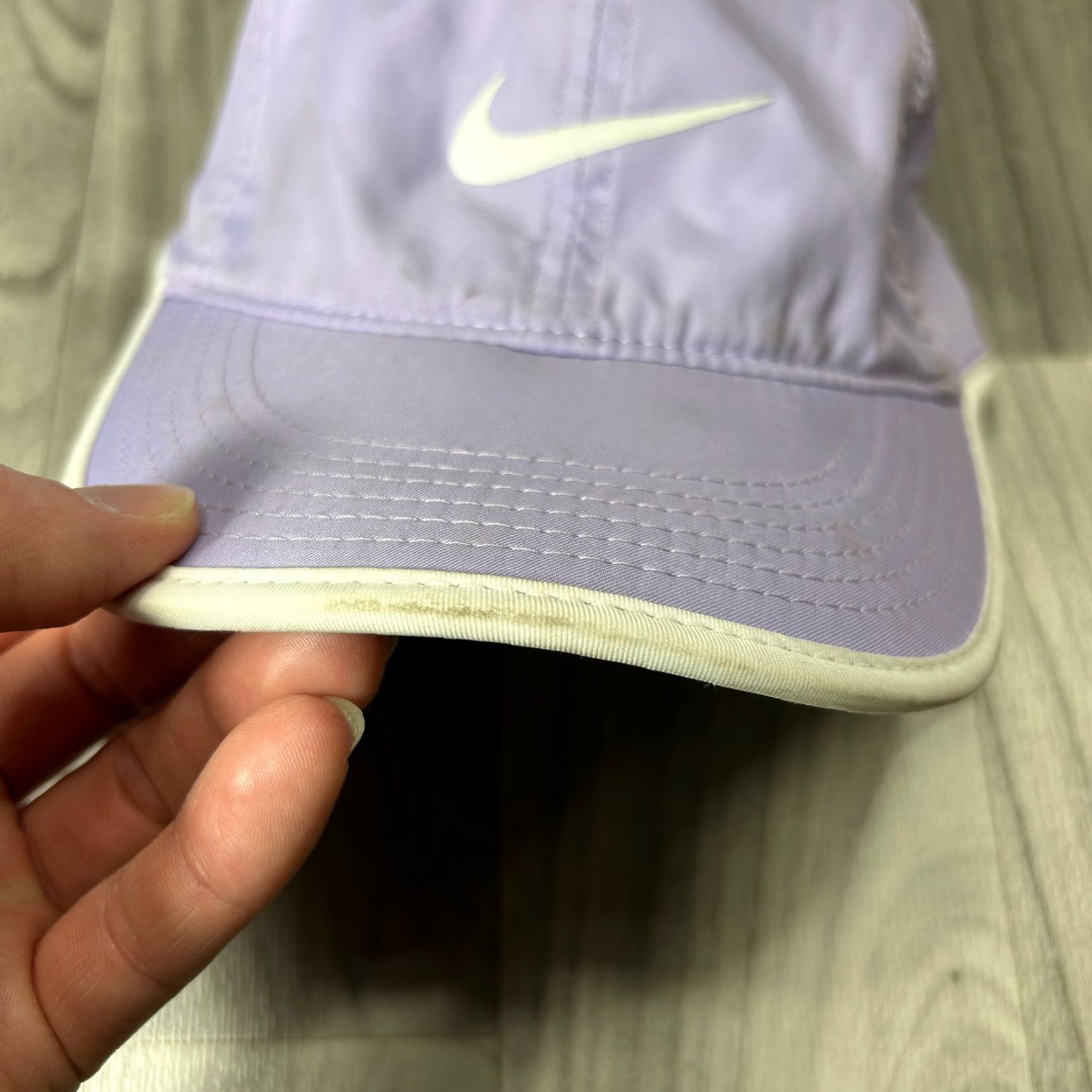 Nike Nike Baseball Cap Unisex OSFM Purple White Swoosh Logo Adjustable Adult Hat Size ONE SIZE - 2 Thumbnail