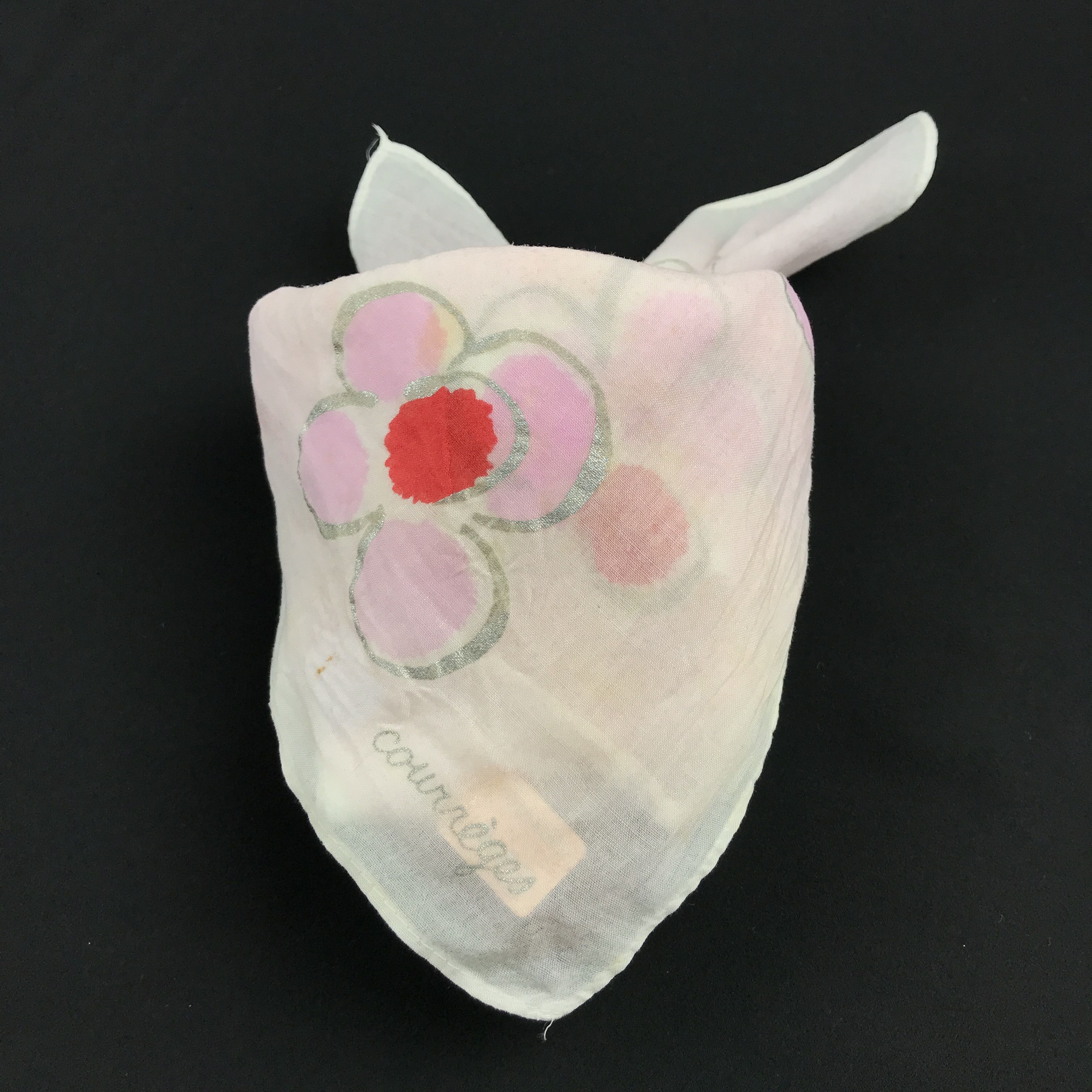Courreges × Designer × Vintage Vintage Courrgeres Bandana Neckerchief Handkerchief Size ONE SIZE - 4 Thumbnail