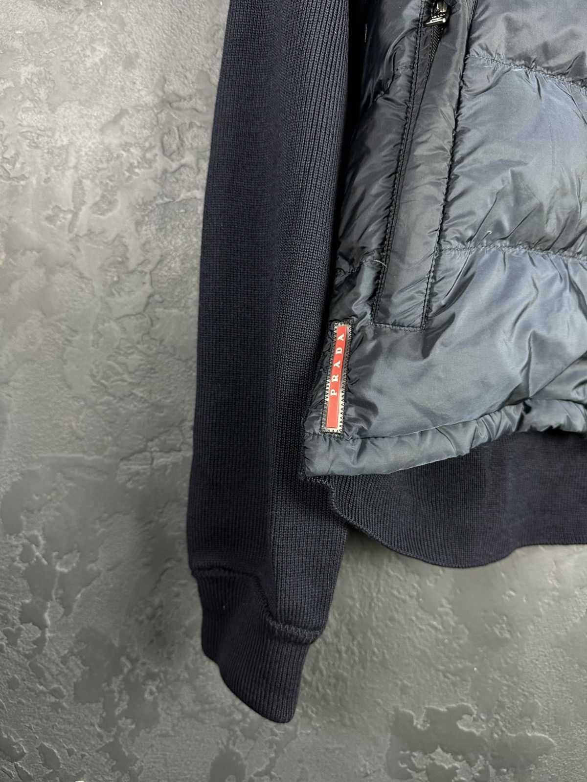 Prada Prada Red Tab Designer Down Puffer Jacket Wool Nylon Men’s Size US M / EU 48-50 / 2 - 7 Thumbnail