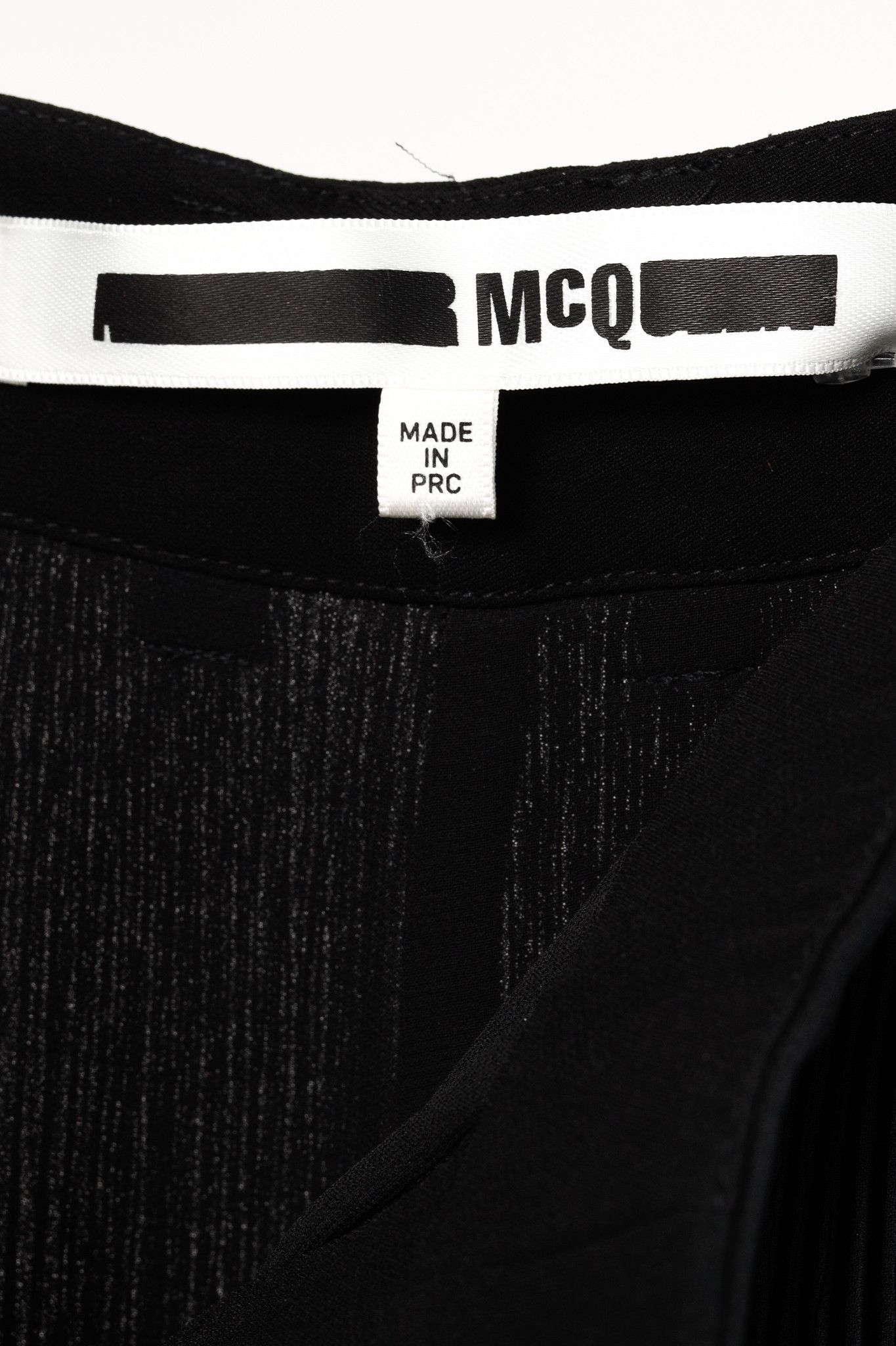 MCQ McQ Black Pleated Wide-Leg Lettuce-Hem Pants Size 26" / US 2 / IT 38 - 4 Thumbnail