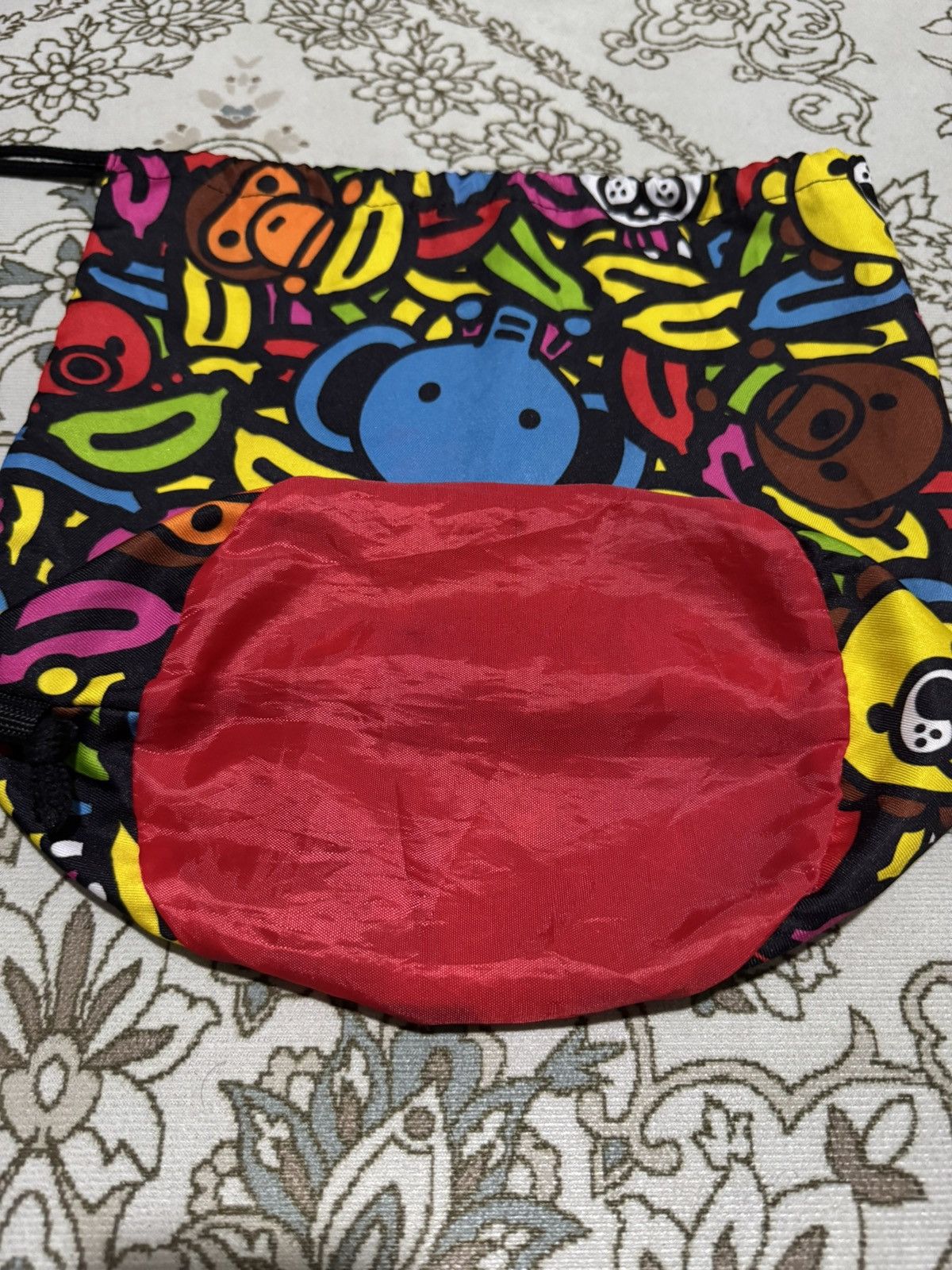 Bape Bape Baby Milo Multicolour Nylon Drawstring Bag Size ONE SIZE - 3 Thumbnail