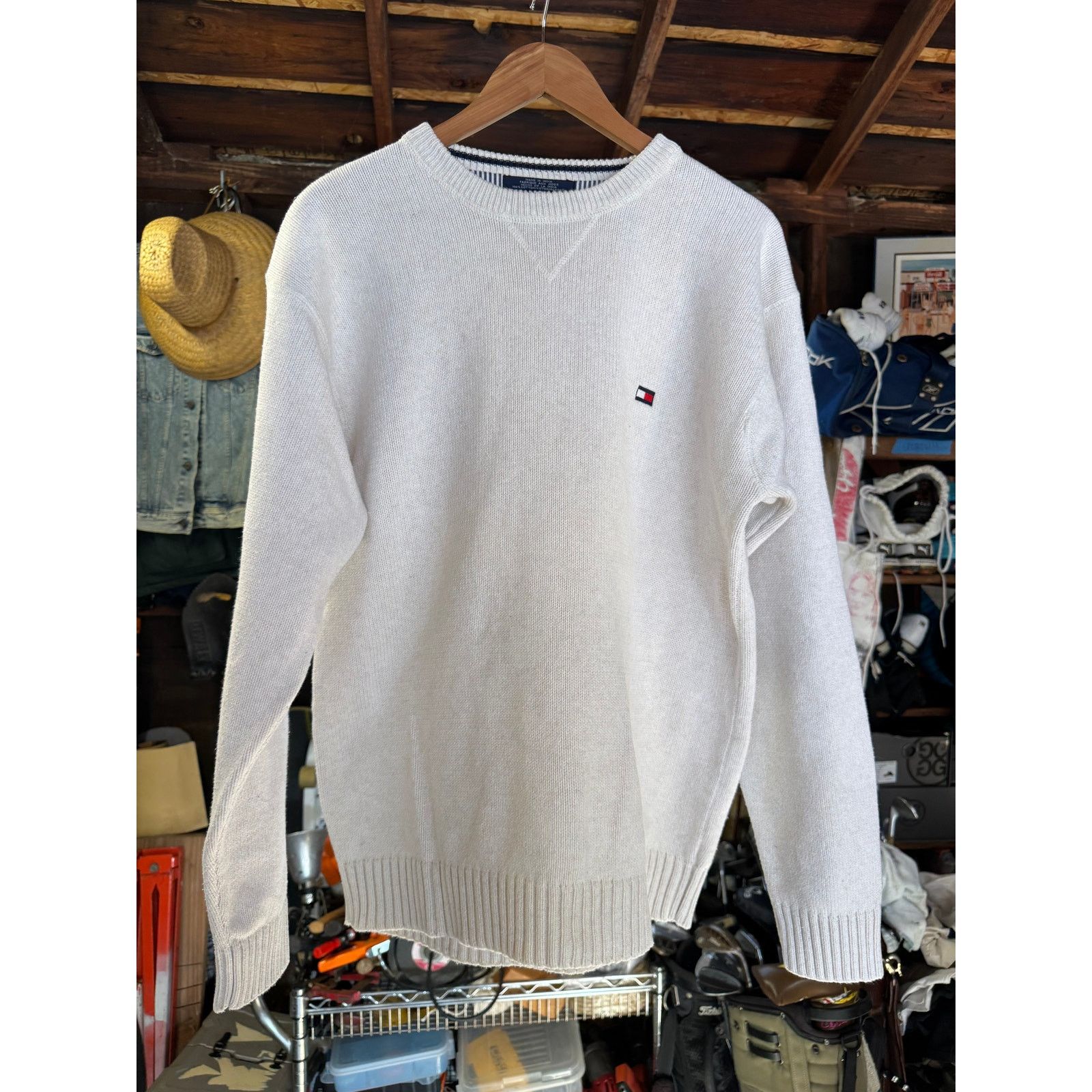 Tommy Hilfiger Vintage Tommy Hilfiger Knit Sweater L | 100% Cotton Size US L / EU 52-54 / 3 - 1 Thumbnail