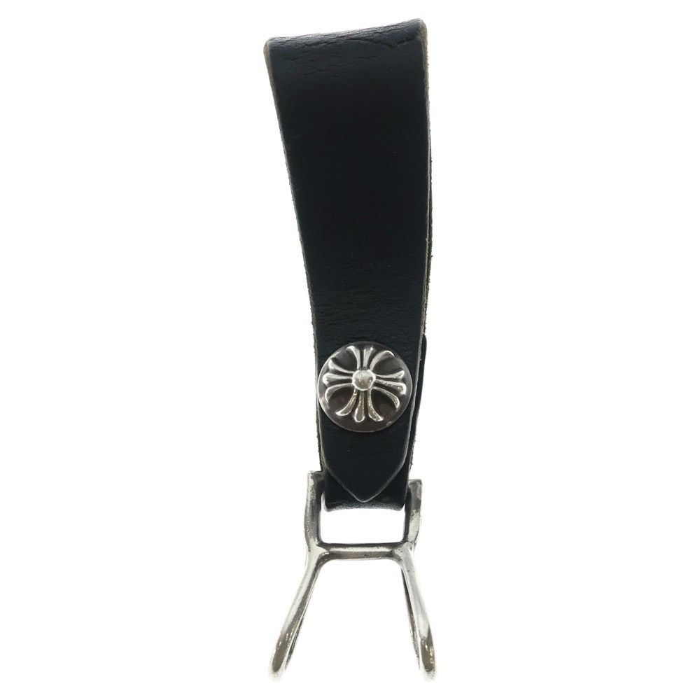 CHROME HEARTS Cross Ball Button Leather Belt Loop display picture 1