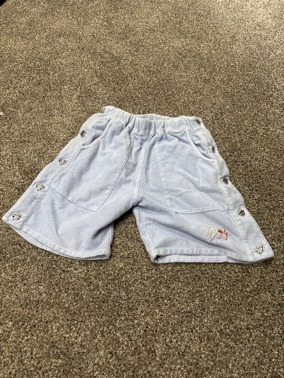 LaRopa Baby blue track shorts by La Ropa! Size US 32 / EU 48 - 1 Thumbnail