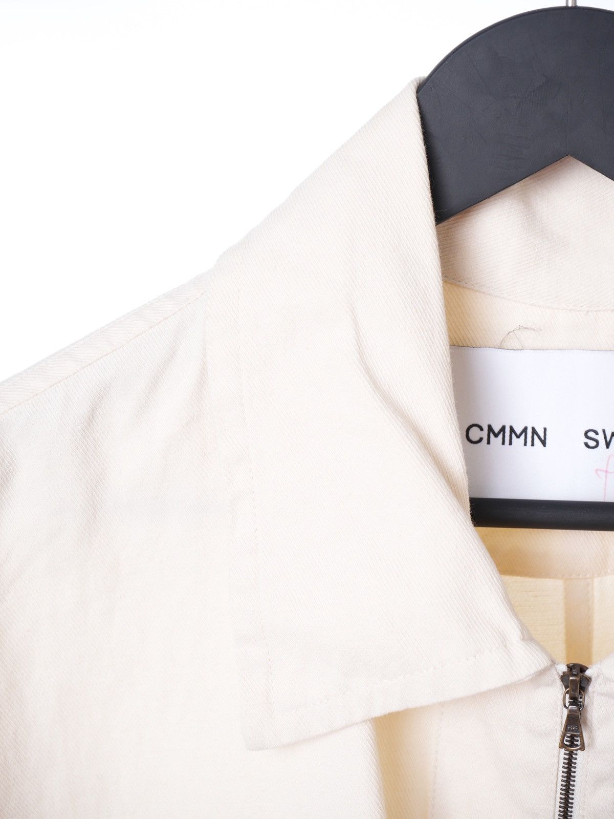 CMMN SWDN Cmon Swdn Full Zip Beige Denim jacket sz50 Size US M / EU 48-50 / 2 - 2 Thumbnail