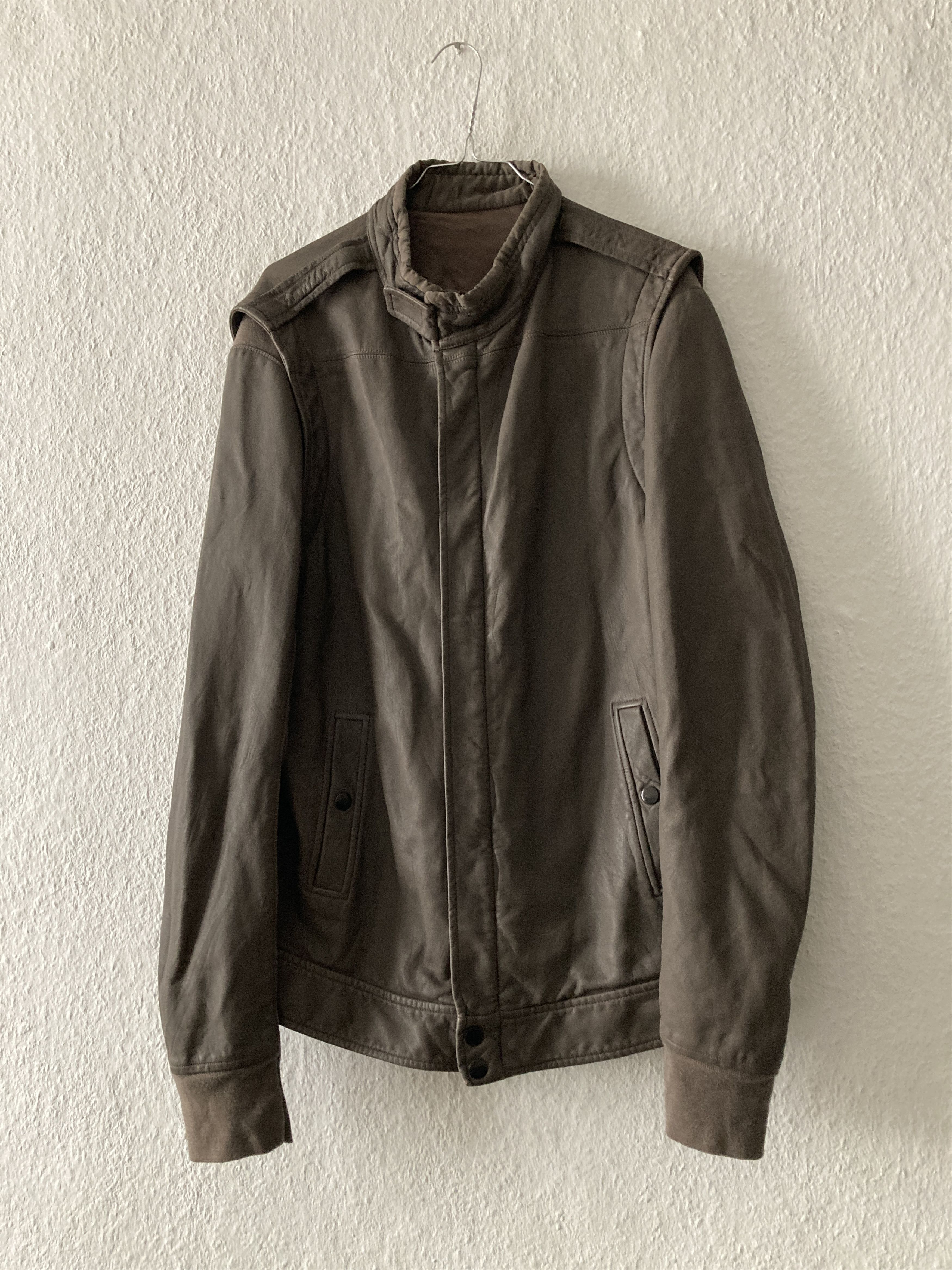 Rick Owens F/W 10 "GLEAM" F1 Pilot Lamb Leather Jacket XL Rick Owens Size US XL / EU 56 / 4 - 1 Thumbnail