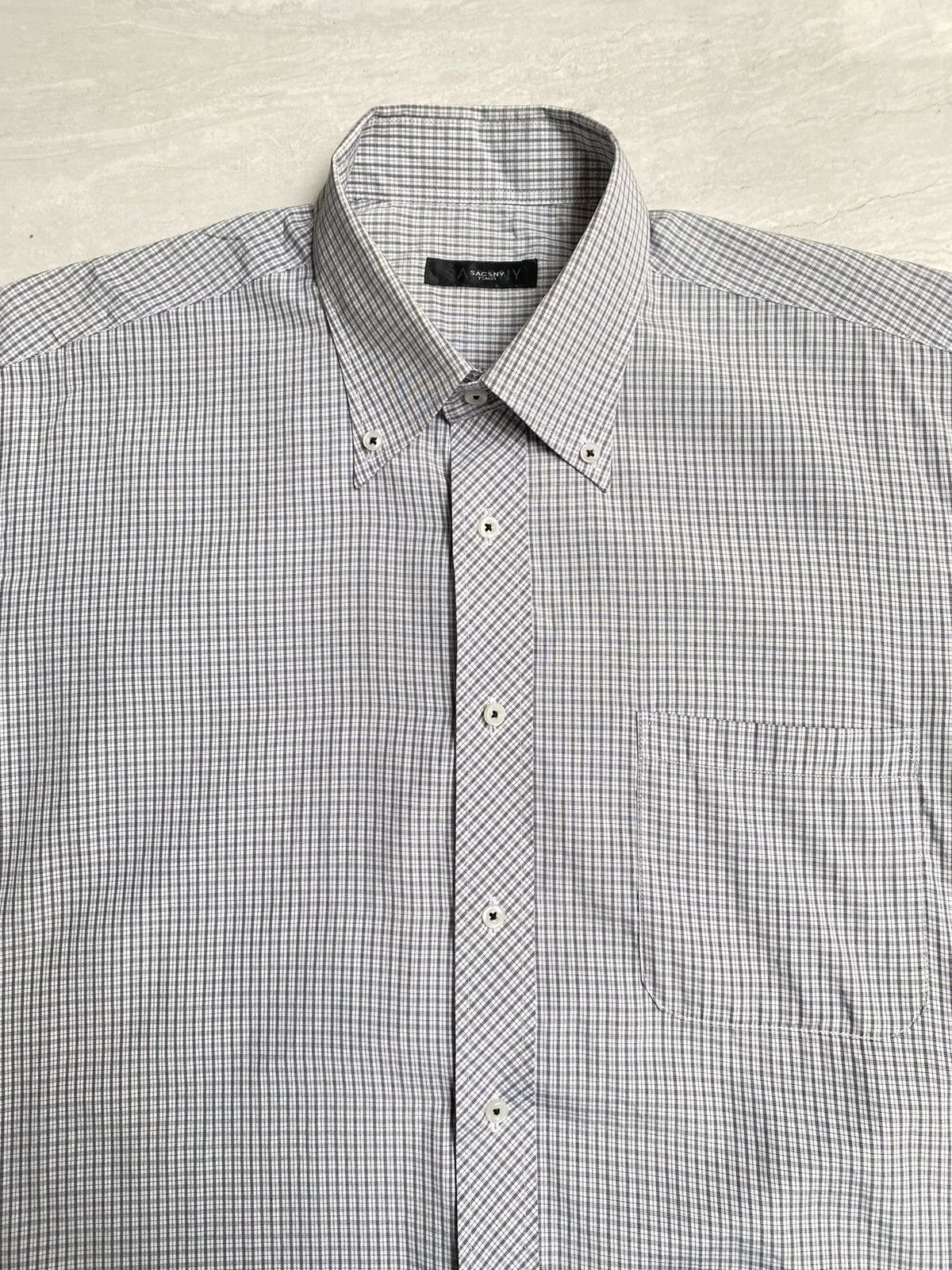 Yohji Yamamoto Yohji Yamamoto SACSNY Y’SACCS Plaid Shirt Size US L / EU 52-54 / 3 - 8 Thumbnail