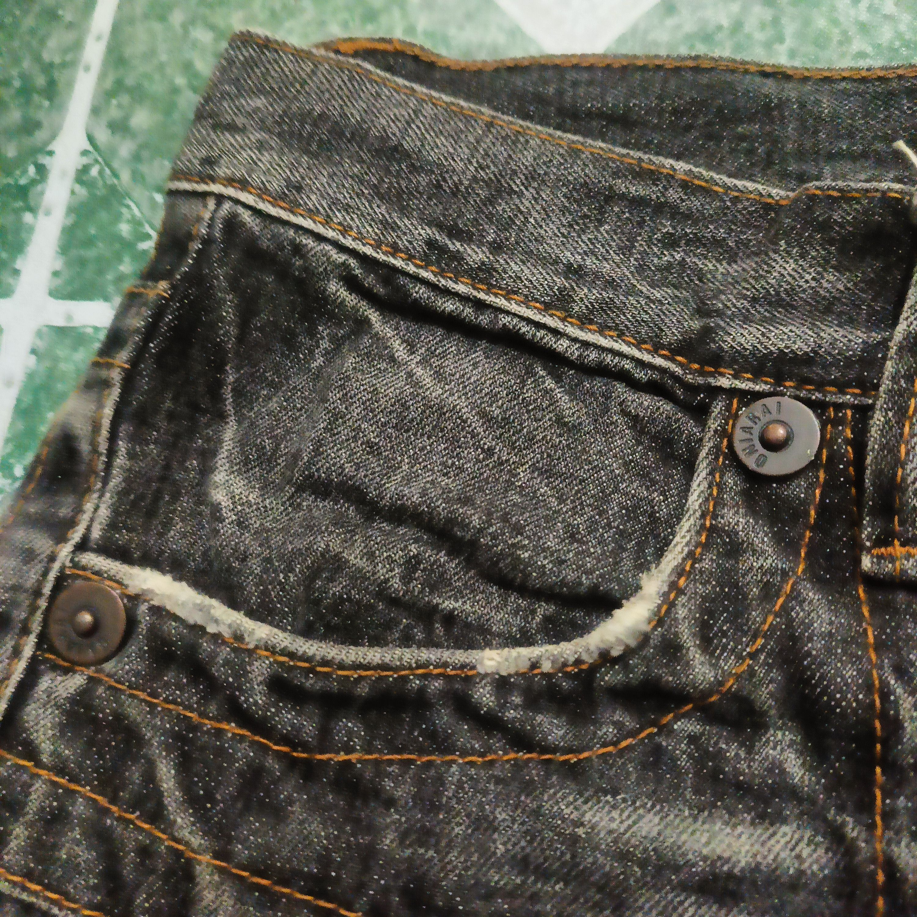 Who Decides War Japanese Black Jeans Oniarai Flared Jeans Distressed Size US 31 - 9 Thumbnail