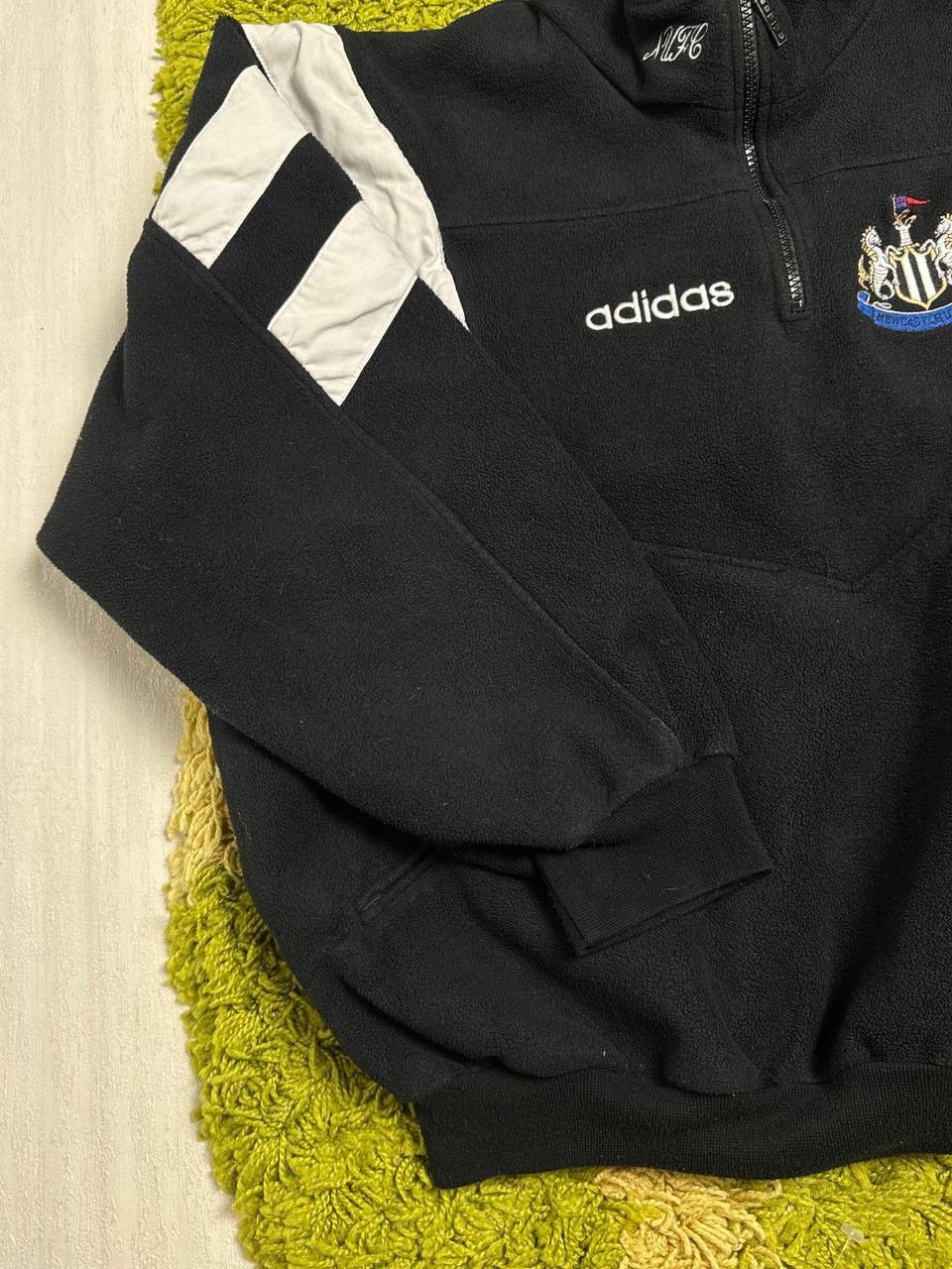 Adidas Vintage 90s Adidas Newcastle United Rare Fleece Pullover Size US L / EU 52-54 / 3 - 6 Thumbnail