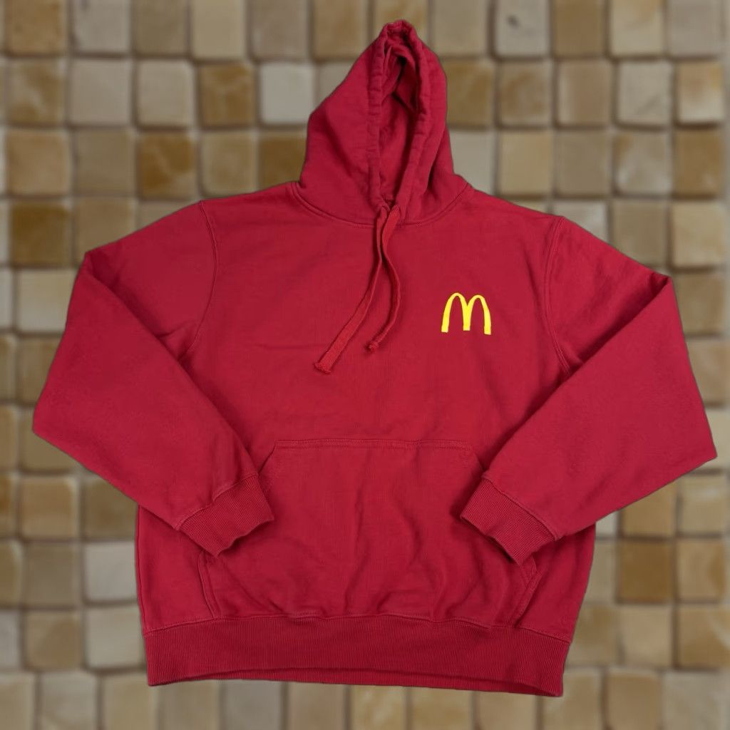 Vintage Sumey McDonald’s Red Hoodie Pullover Sweatshirt - XL Men - Hooded Graphic Print, Long Sleeve, Regular Size, Vintage? Size US XL / EU 56 / 4 - 1 Thumbnail