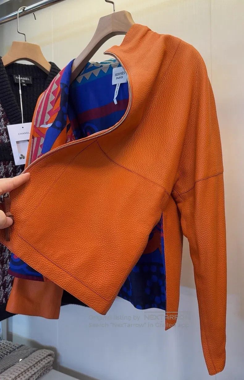 Hermes Hermes Leather Jacket Size XXS / US 00 / IT 34 - 8 Thumbnail
