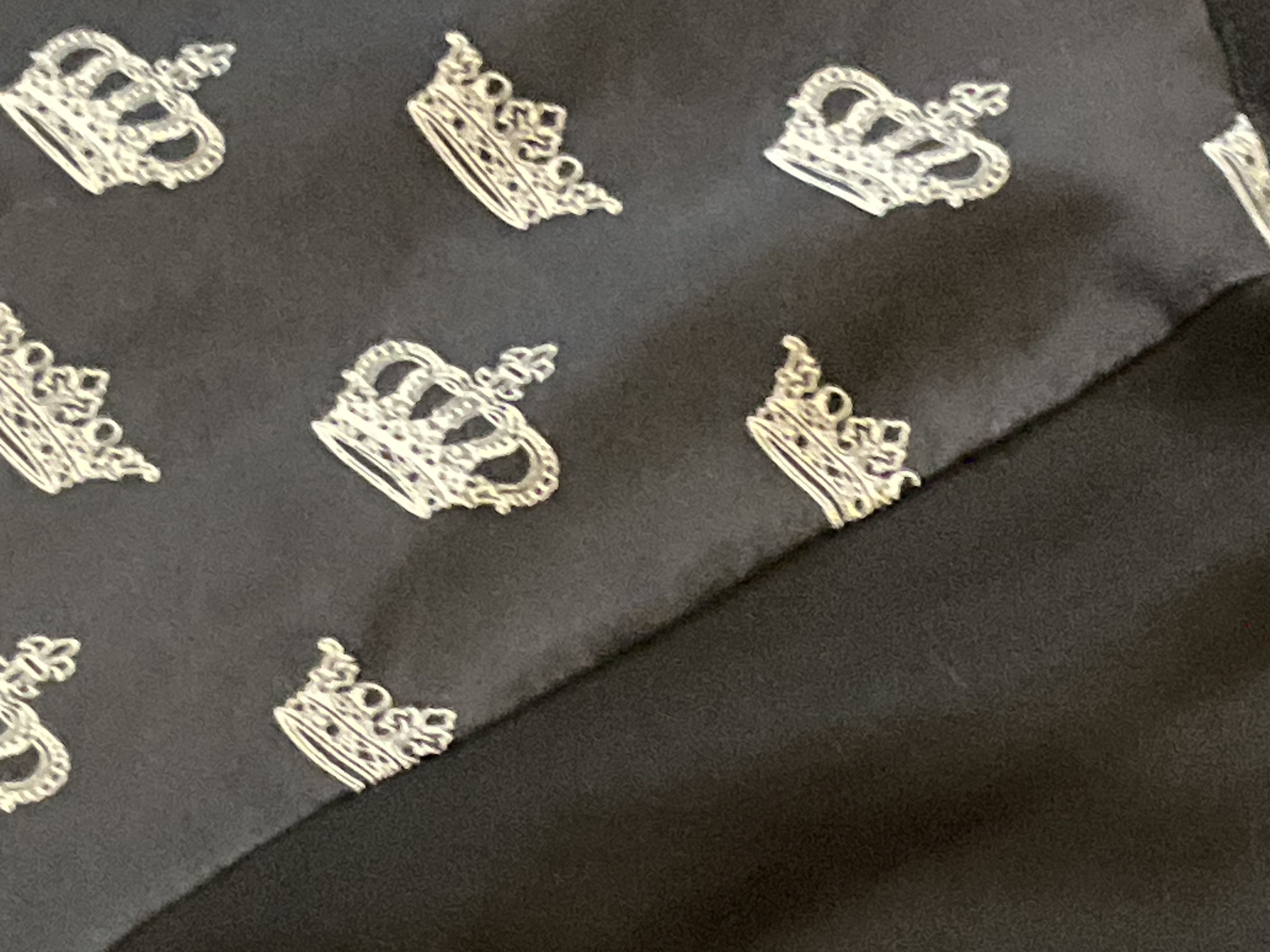 Dolce & Gabbana Dolce & Gabbana Black Multi Fabric Crown-Print Polo Size 50) Size US M / EU 48-50 / 2 - 10 Thumbnail