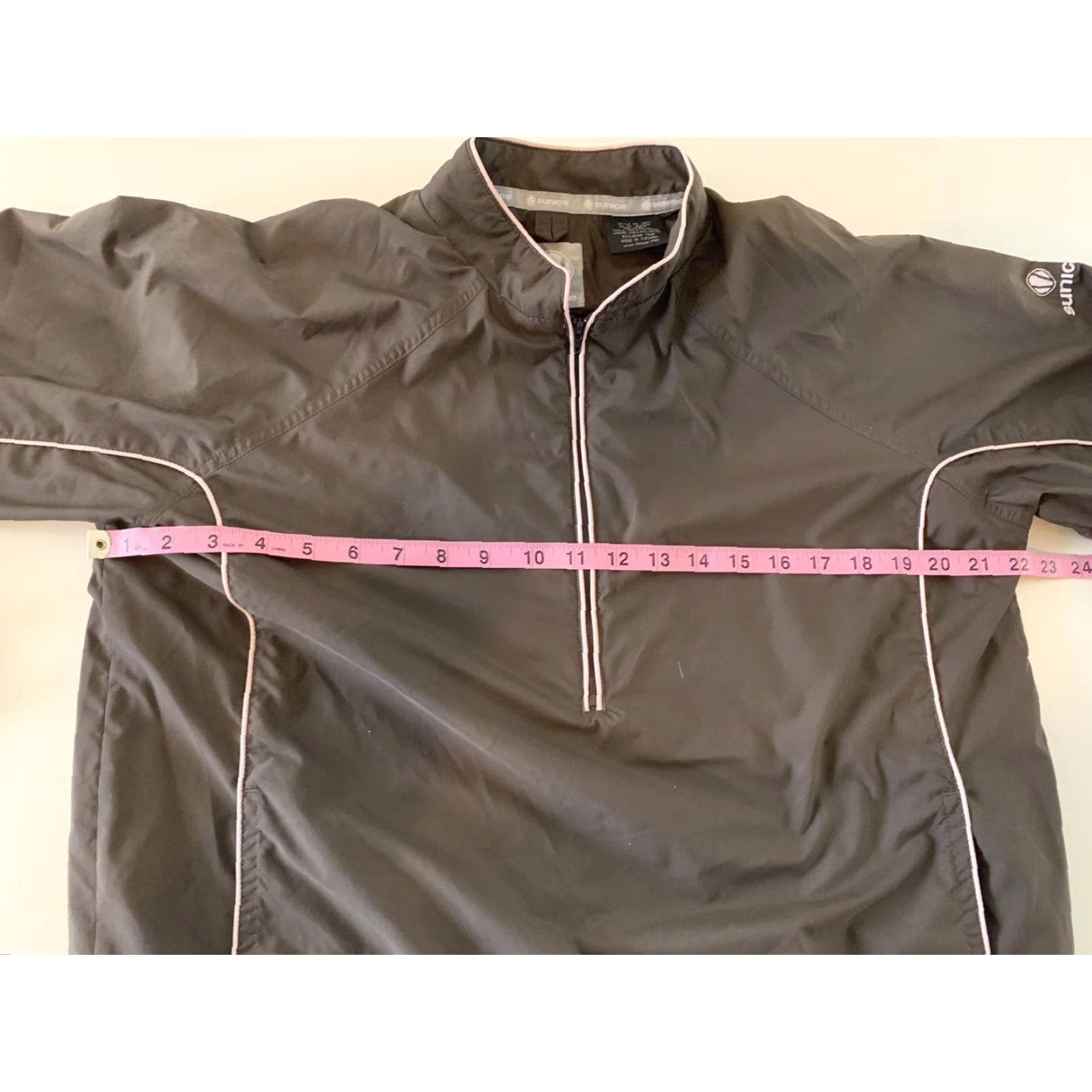 Vintage SUNICE WEATHER 1/2 Zip Pullover Windbreaker Jacket Women's Small Brown Size S / US 4 / IT 40 - 5 Thumbnail