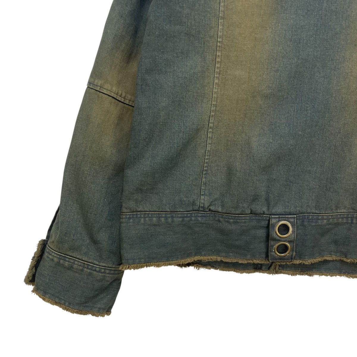 In The Attic 💥 In the Attic Reconstructed Denim Jeans Fur Jacket Size US M / EU 48-50 / 2 - 12 Thumbnail