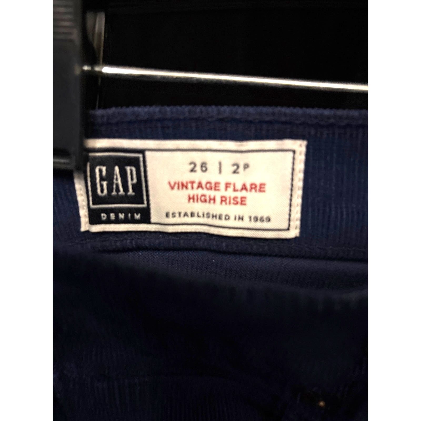 Gap Gap Vintage Flair High Rise Corduroy Pants Size 26" / US 2 / IT 38 - 3 Thumbnail
