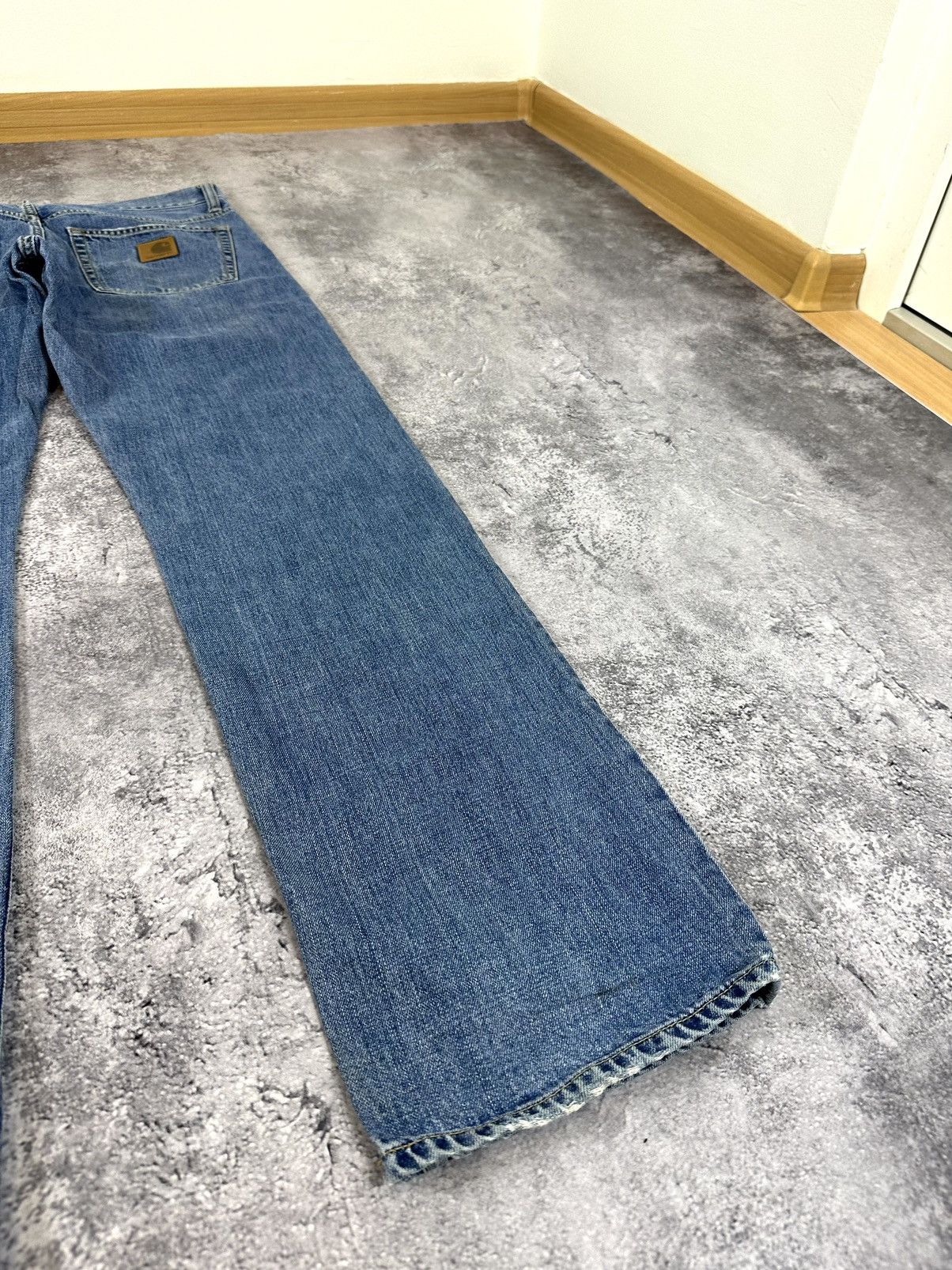 Carhartt Vintage Carhartt Washed Blue Denim Y2K Opium USA Work Jeans Size US 32 / EU 48 - 4 Thumbnail