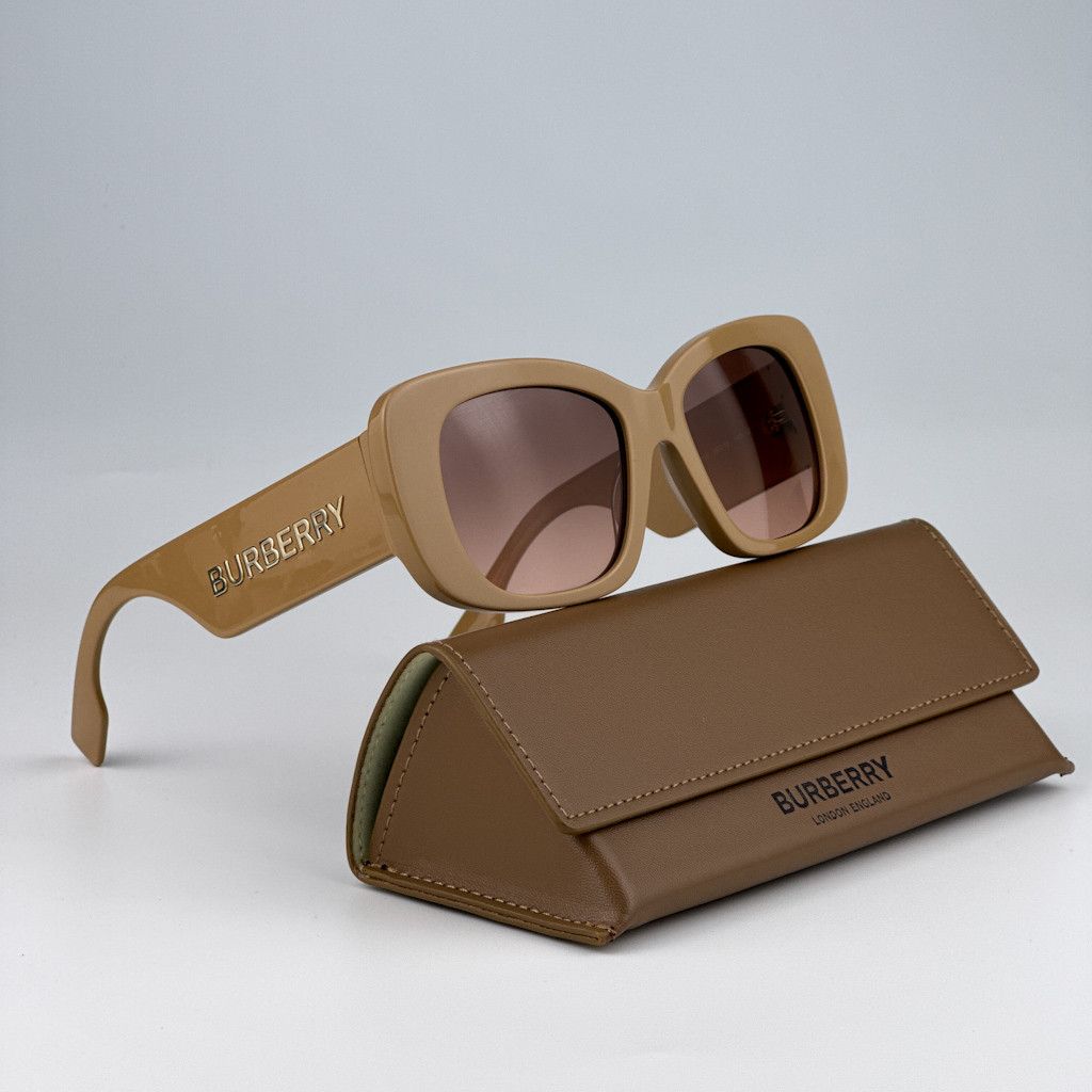 Burberry NEW Burberry BE4410 399013 Beige Pink Brown Women Sunglasses Size ONE SIZE - 9 Thumbnail