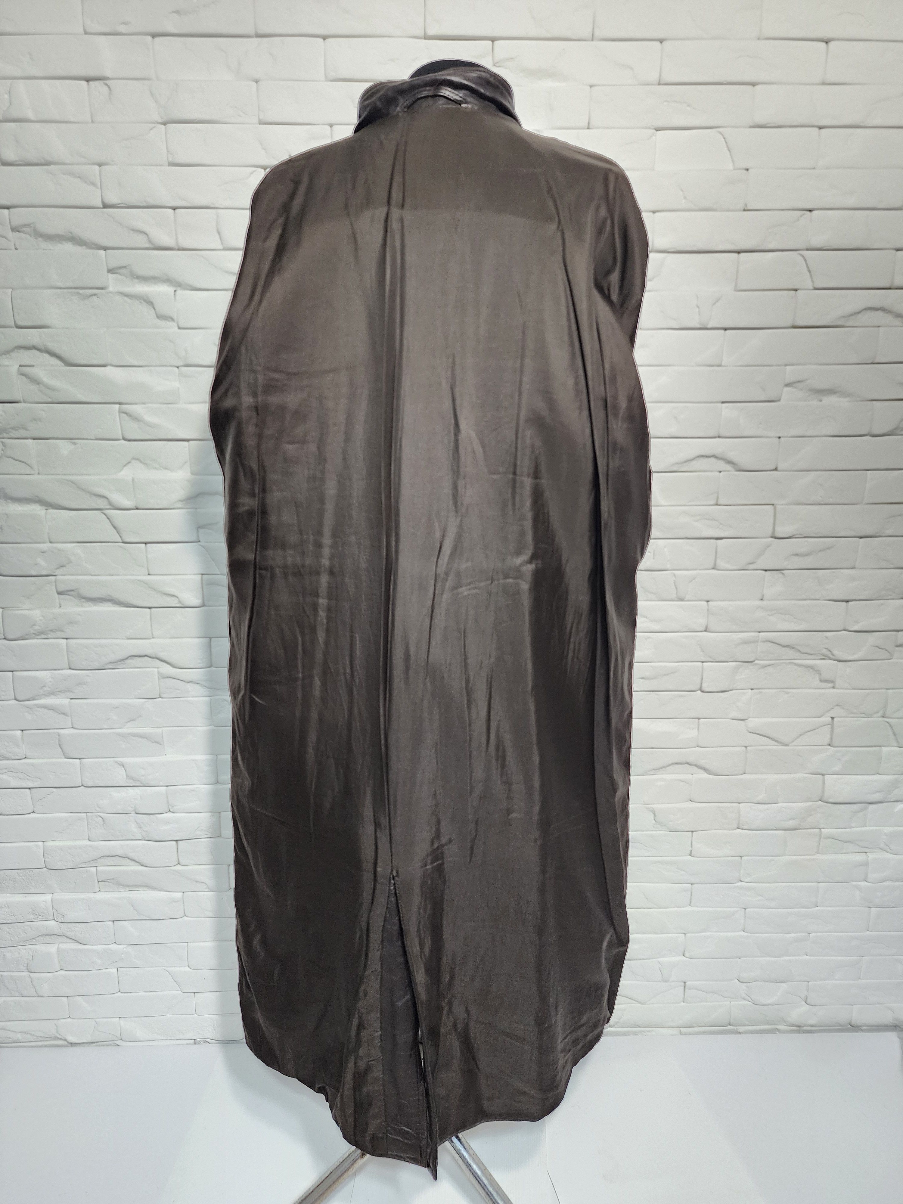 Designer Brown Genuine Leather Men's Coat with Belt Size US L / EU 52-54 / 3 - 7 Thumbnail
