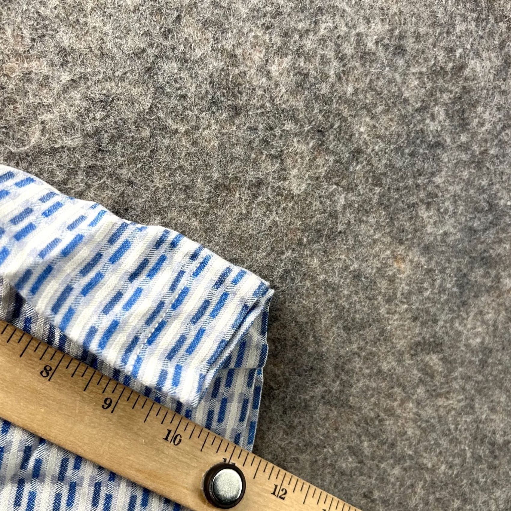 Tommy Bahama Tommy Bahama Shirt Men Large Striped Blue Silk Button-Up Short Sleeve Casual/Business/Formal/Party/Cocktail/Wedding Size US L / EU 52-54 / 3 - 5 Thumbnail