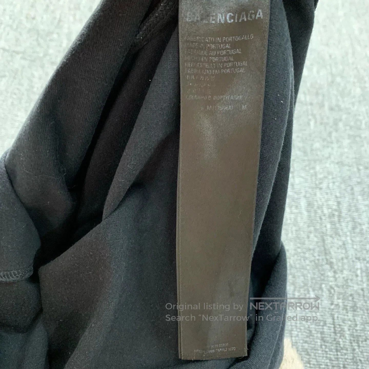 Balenciaga Balenciaga Black Distressed Short Sleeve Tee. Size US M / EU 48-50 / 2 - 7 Thumbnail