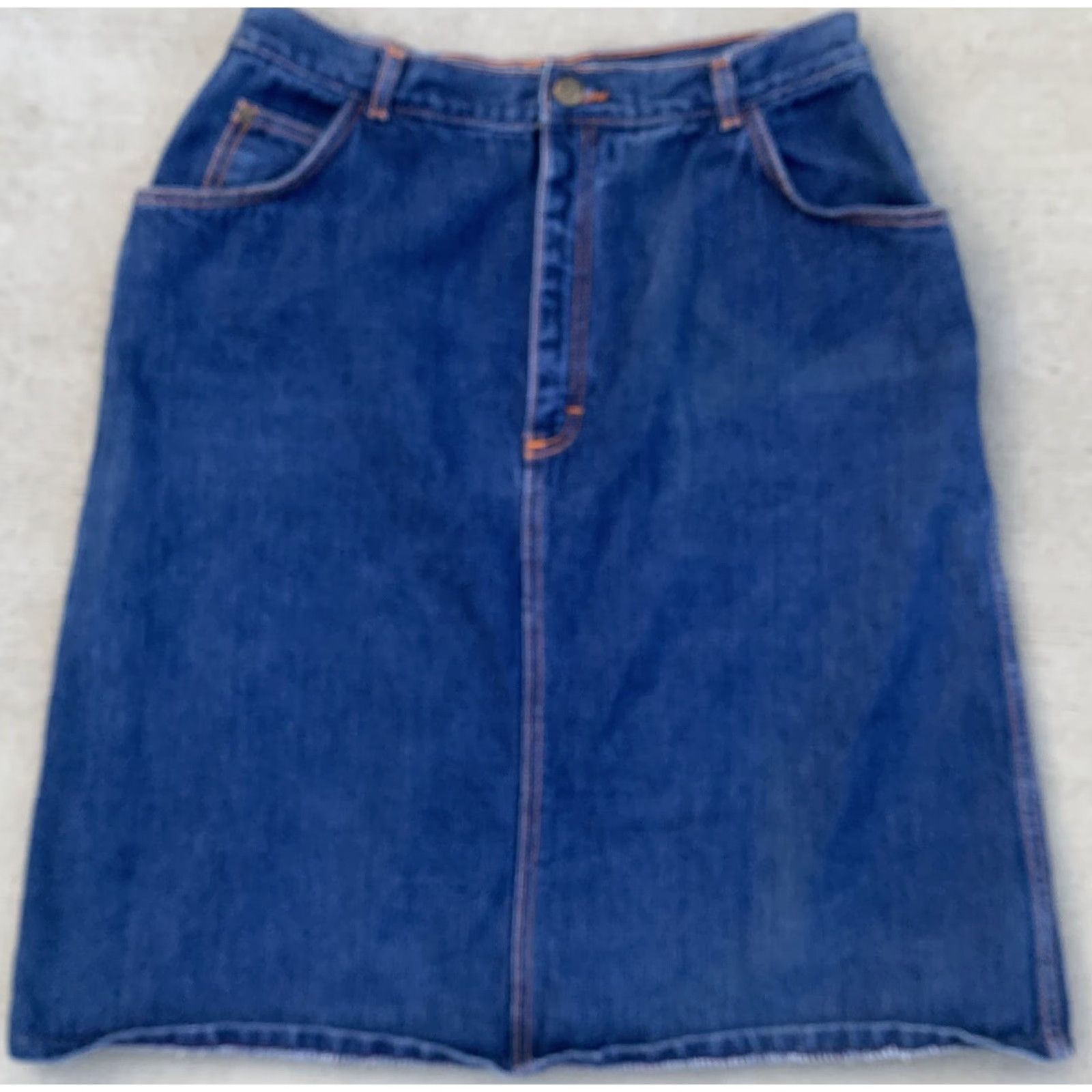 Vintage VINTAGE Gitano PS Jeans Skirt High Waist Denim 1980s 80s Size 18 30” Waist Blue Hip Hippy Casual Mens Womens Girls Size 40" / US 18 - 6 Thumbnail